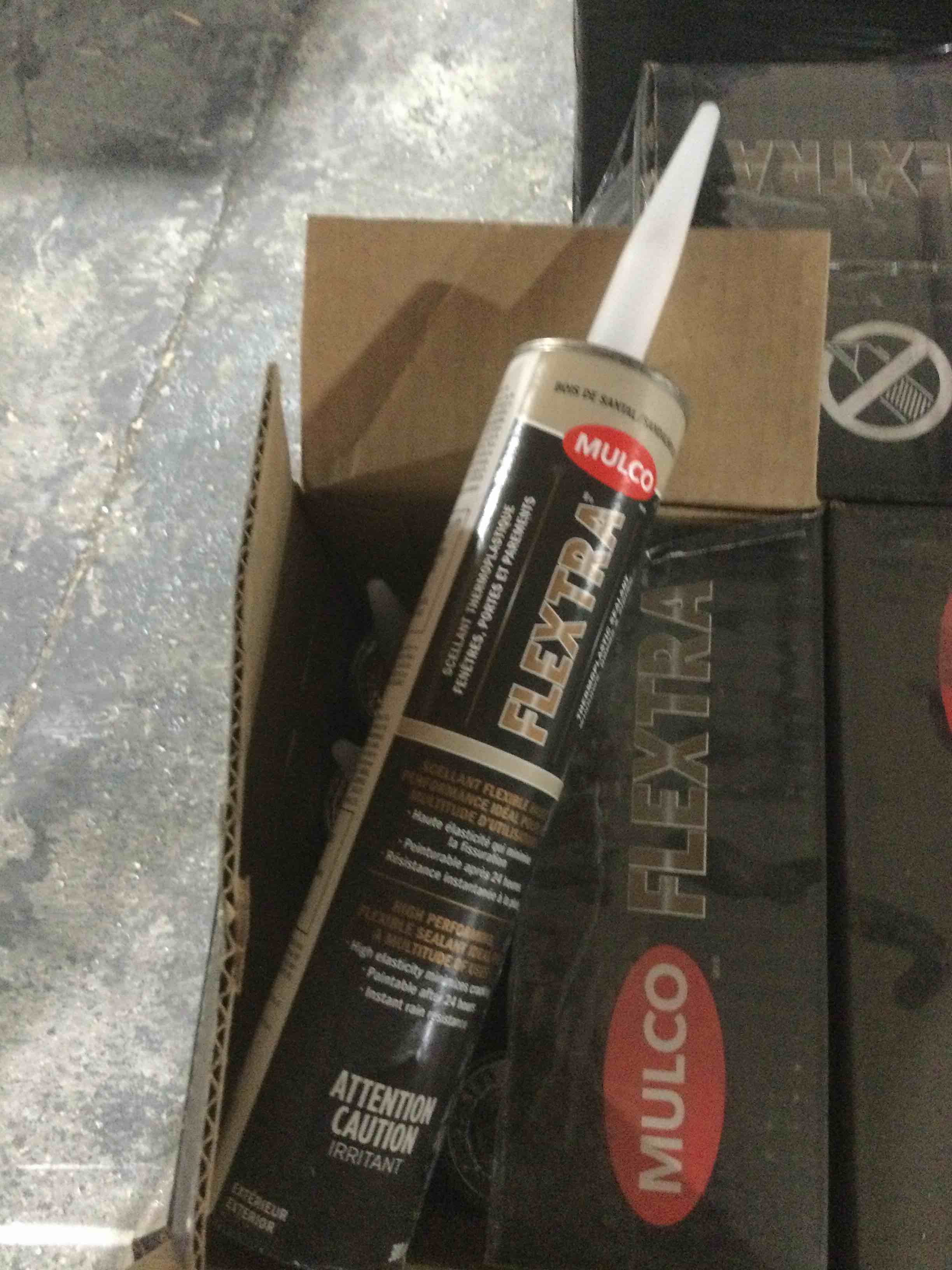 case of 12 mulco 12x300  thermal plastici sealant-sandalwood