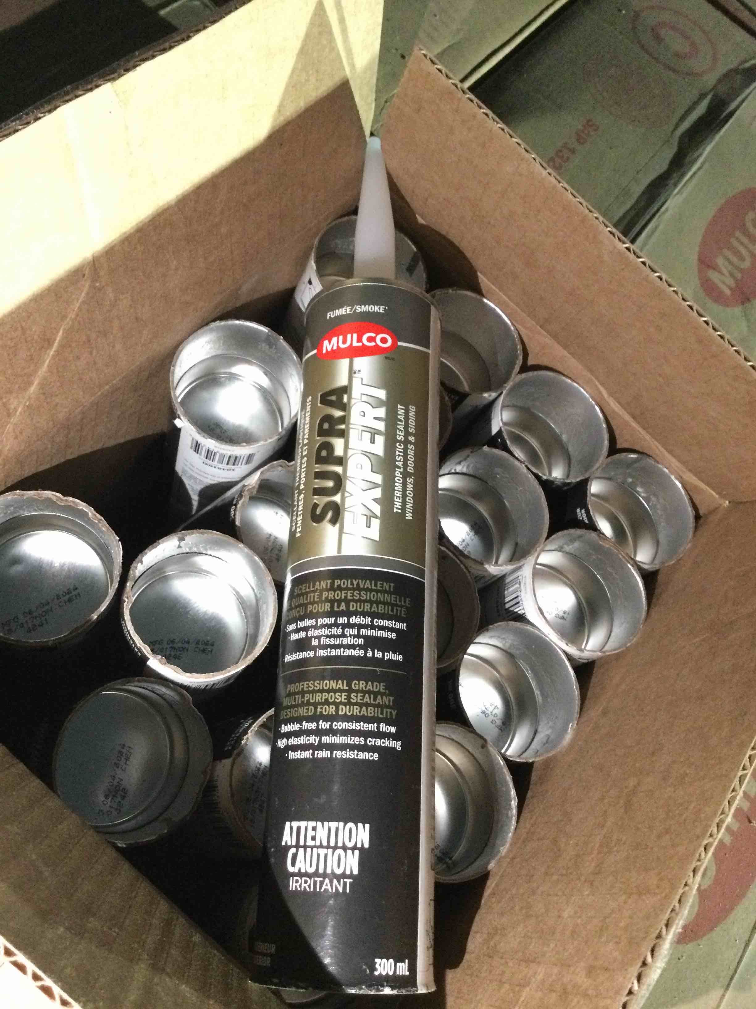 case of 20 20x300ml Supra expert thermal plastic sealant-smoke-fume