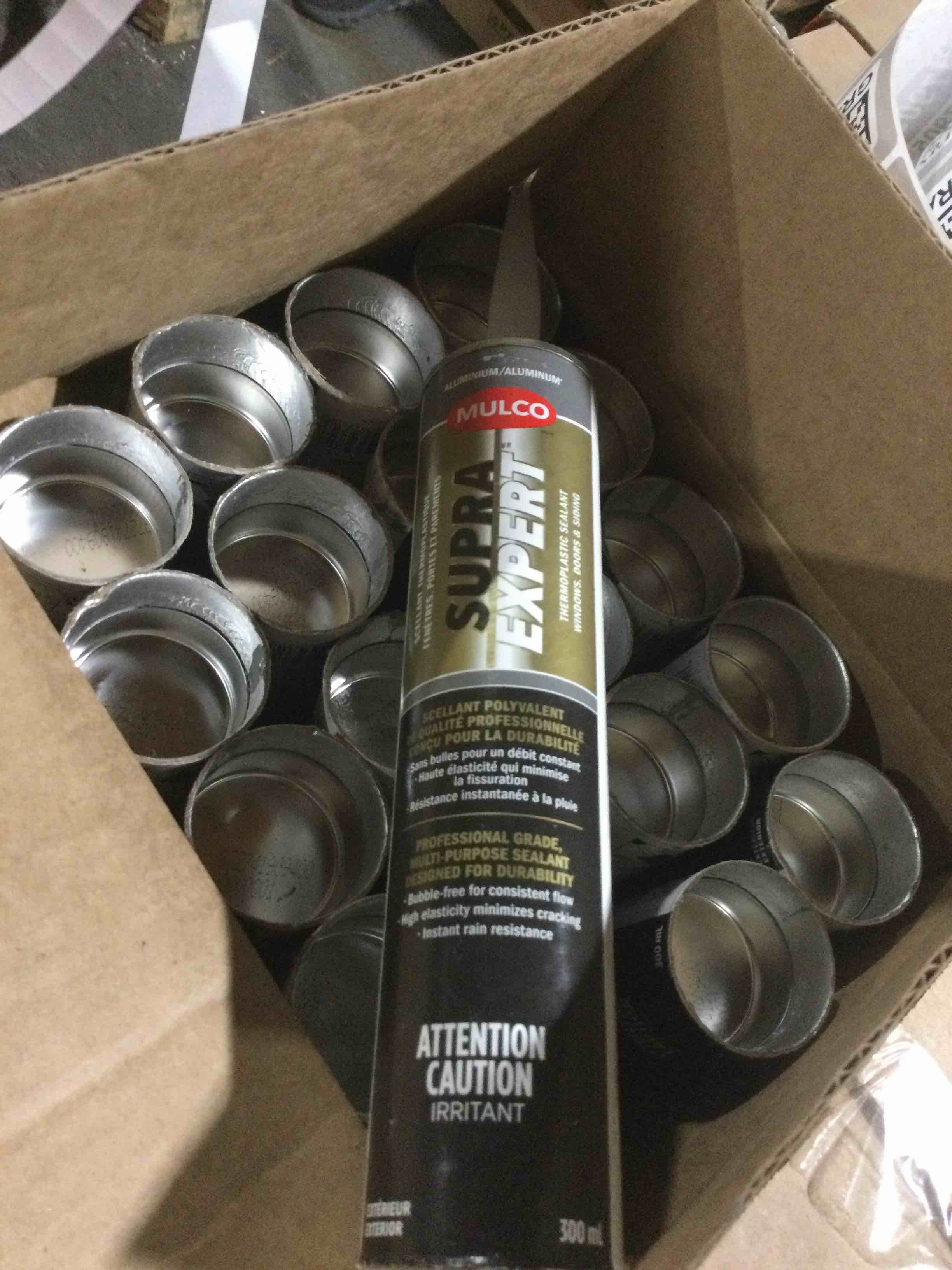 case of 20 mulco 473477 20x300 Supra expert thermal plastici sealant-aluminum