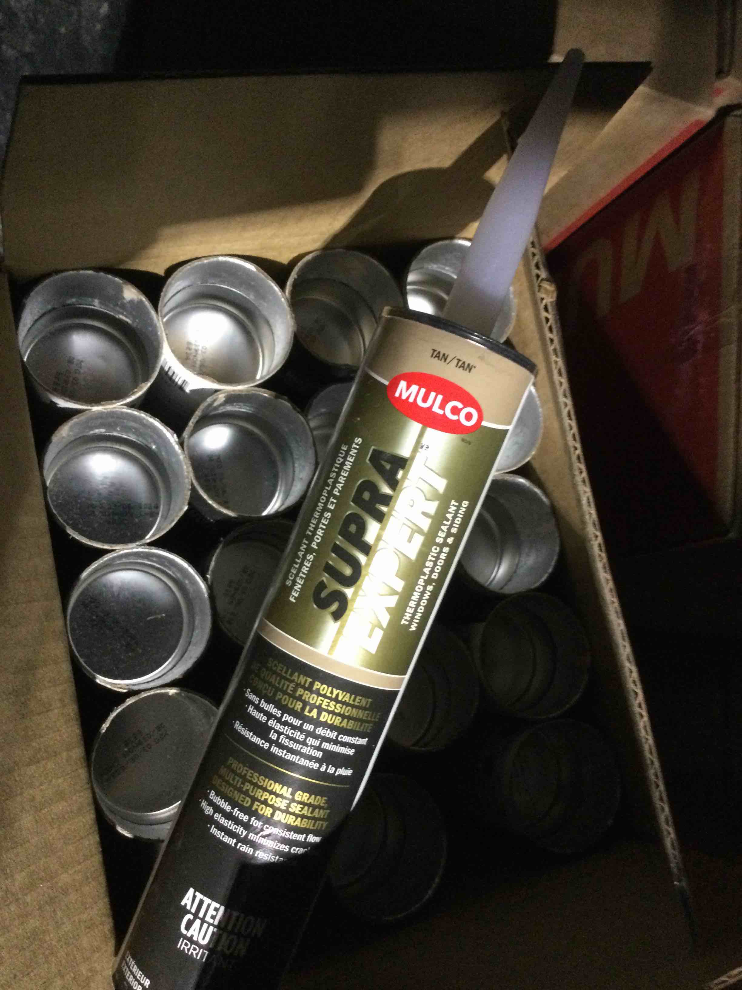 case of 20 20x300ml Supra expert thermal plastic sealant-tan bronzer