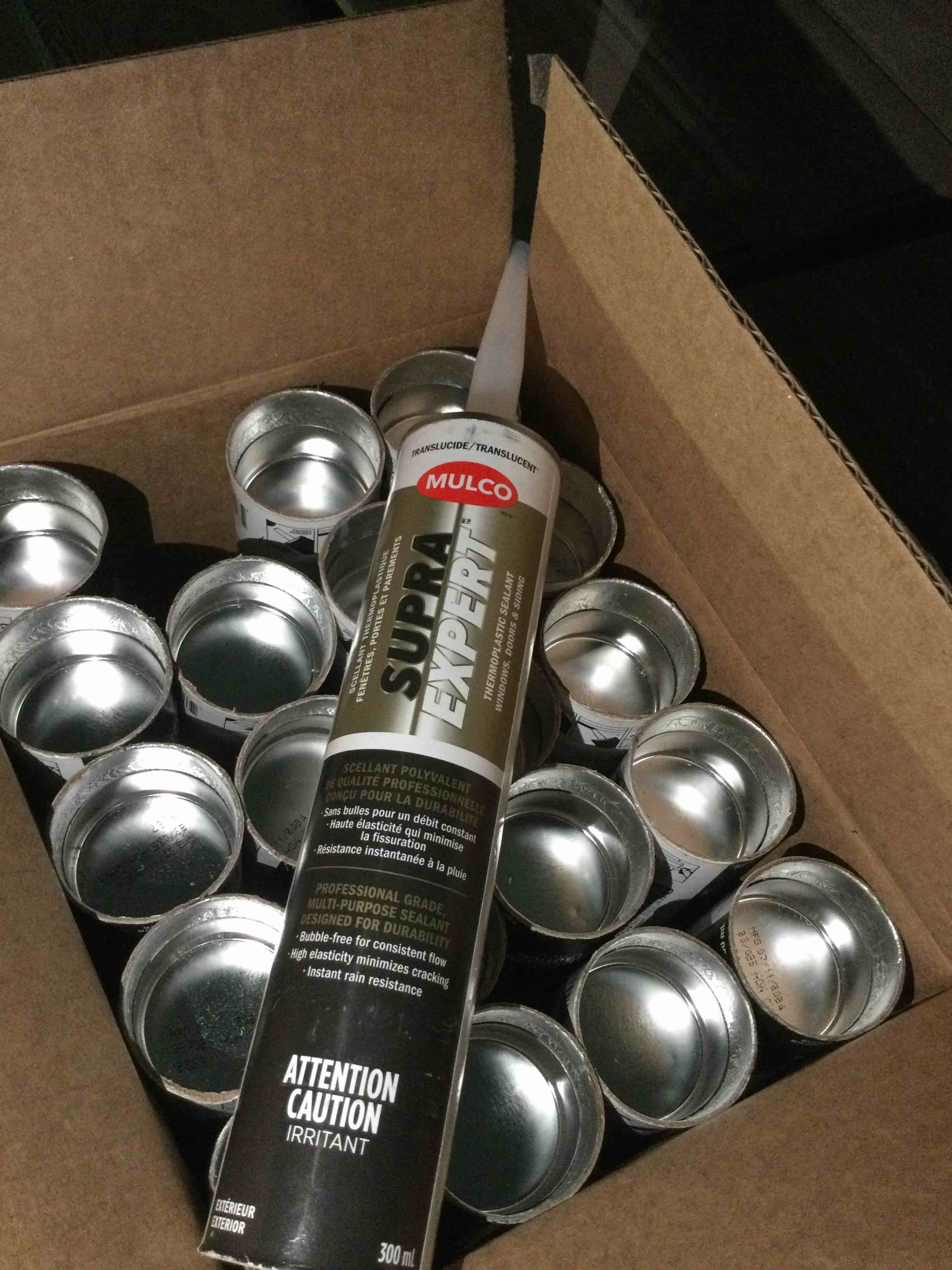 case of 20 20x300ml Supra expert thermal plastic sealant-translucent