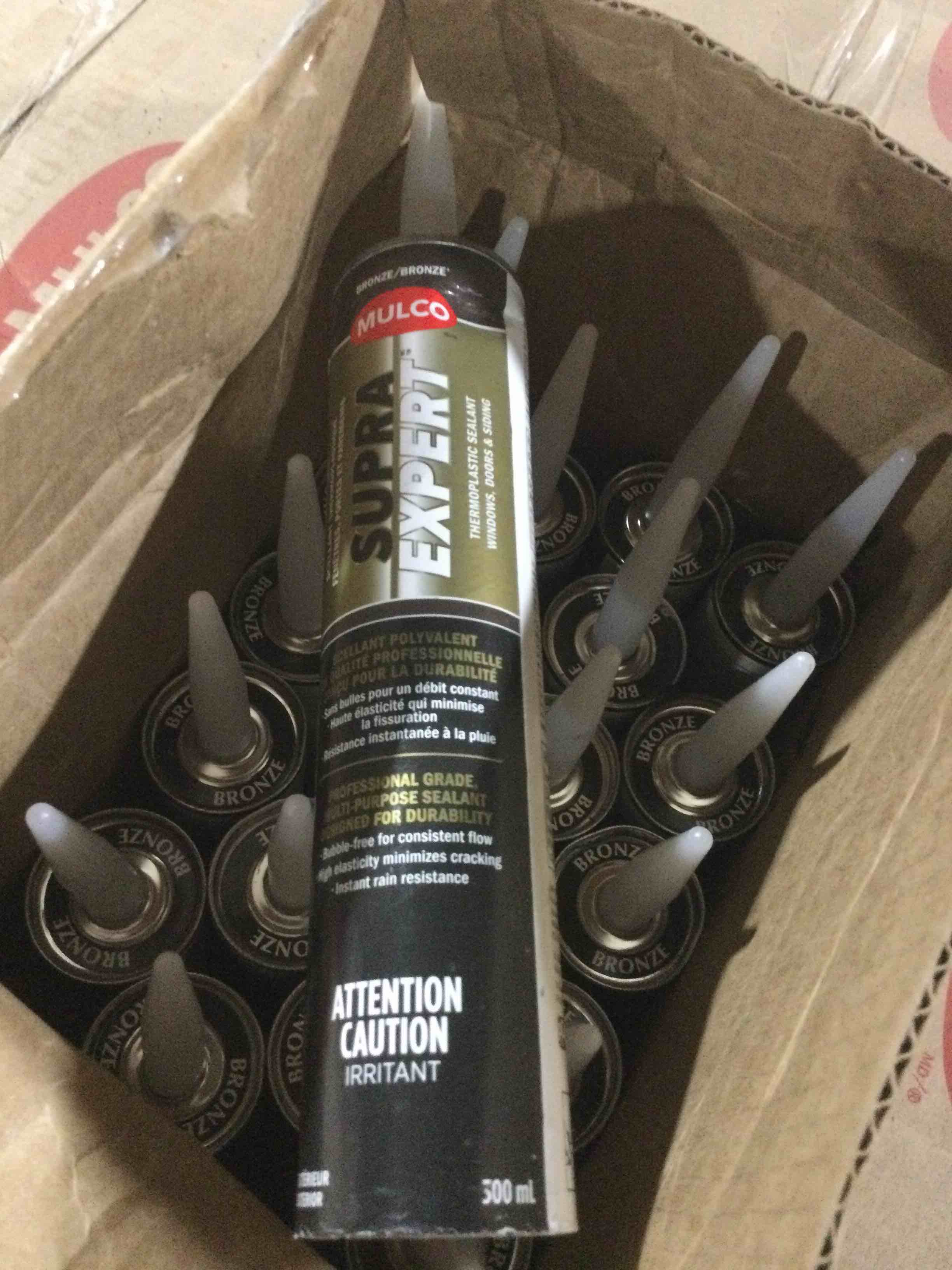 case of 20 mulco 473477 20x300 Supra expert thermal plastici sealant-bronze