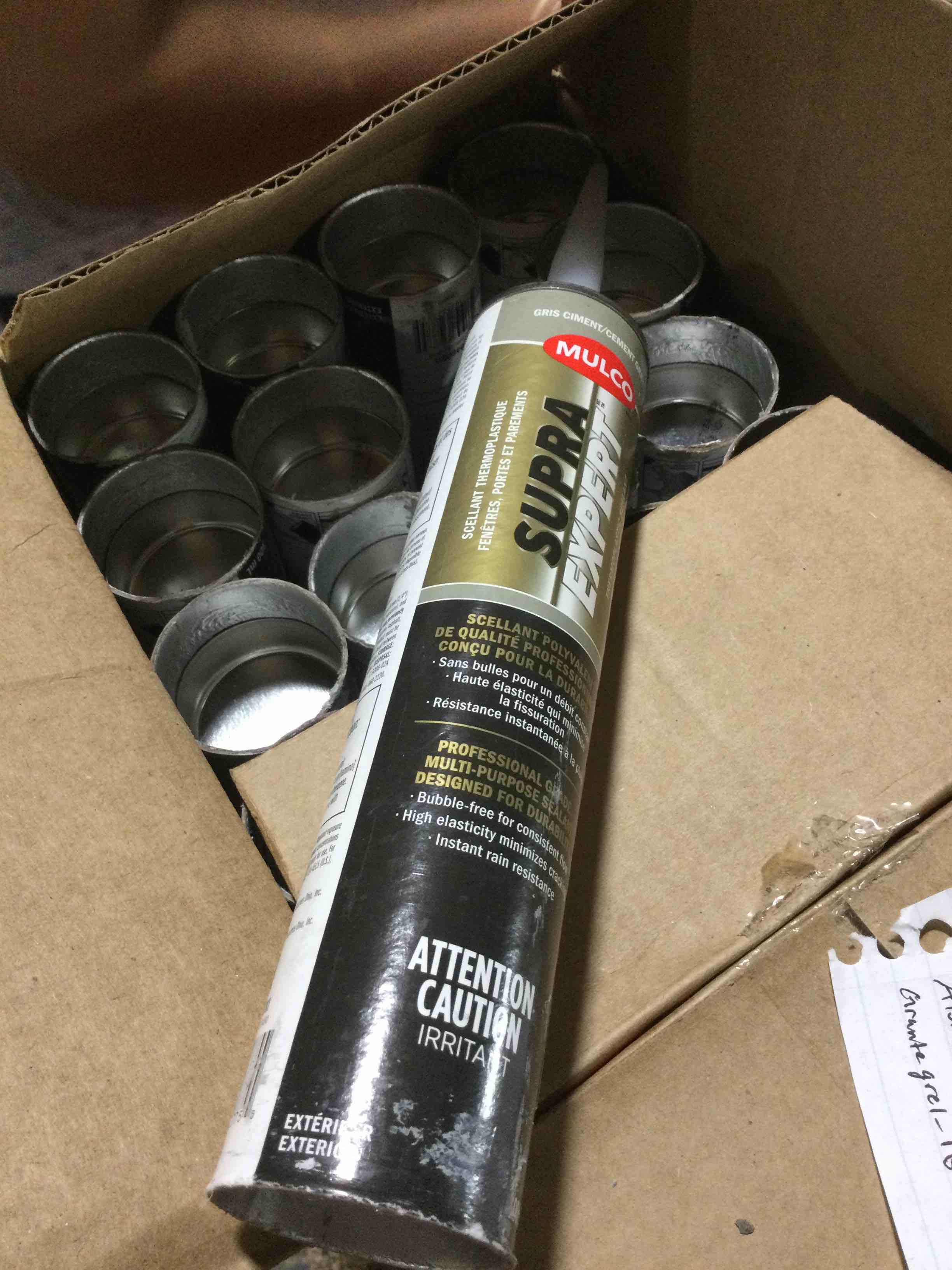 case of 20 mulco 20x300 Supra expert thermal plastici sealant-cement grey