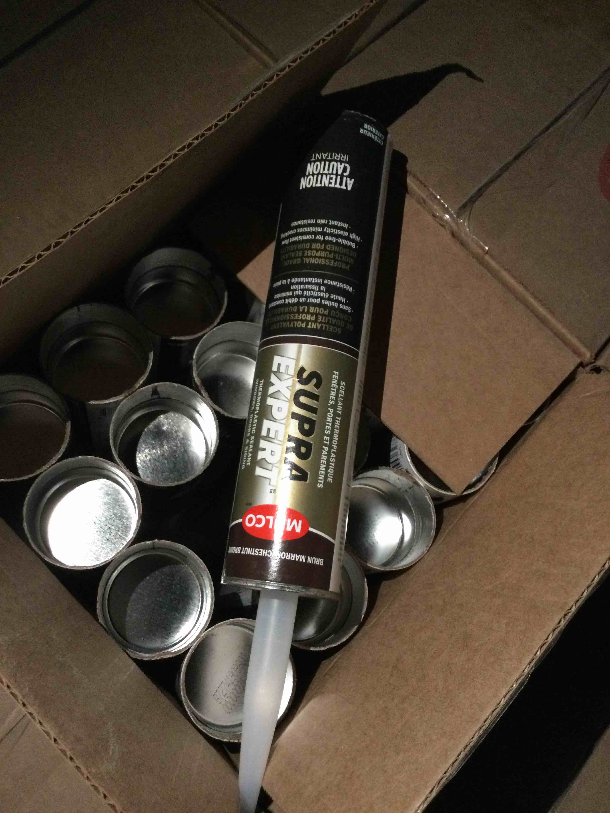 case of 20 mulco 20x300ml Supra expert thermal plastic sealant-chestnut brown