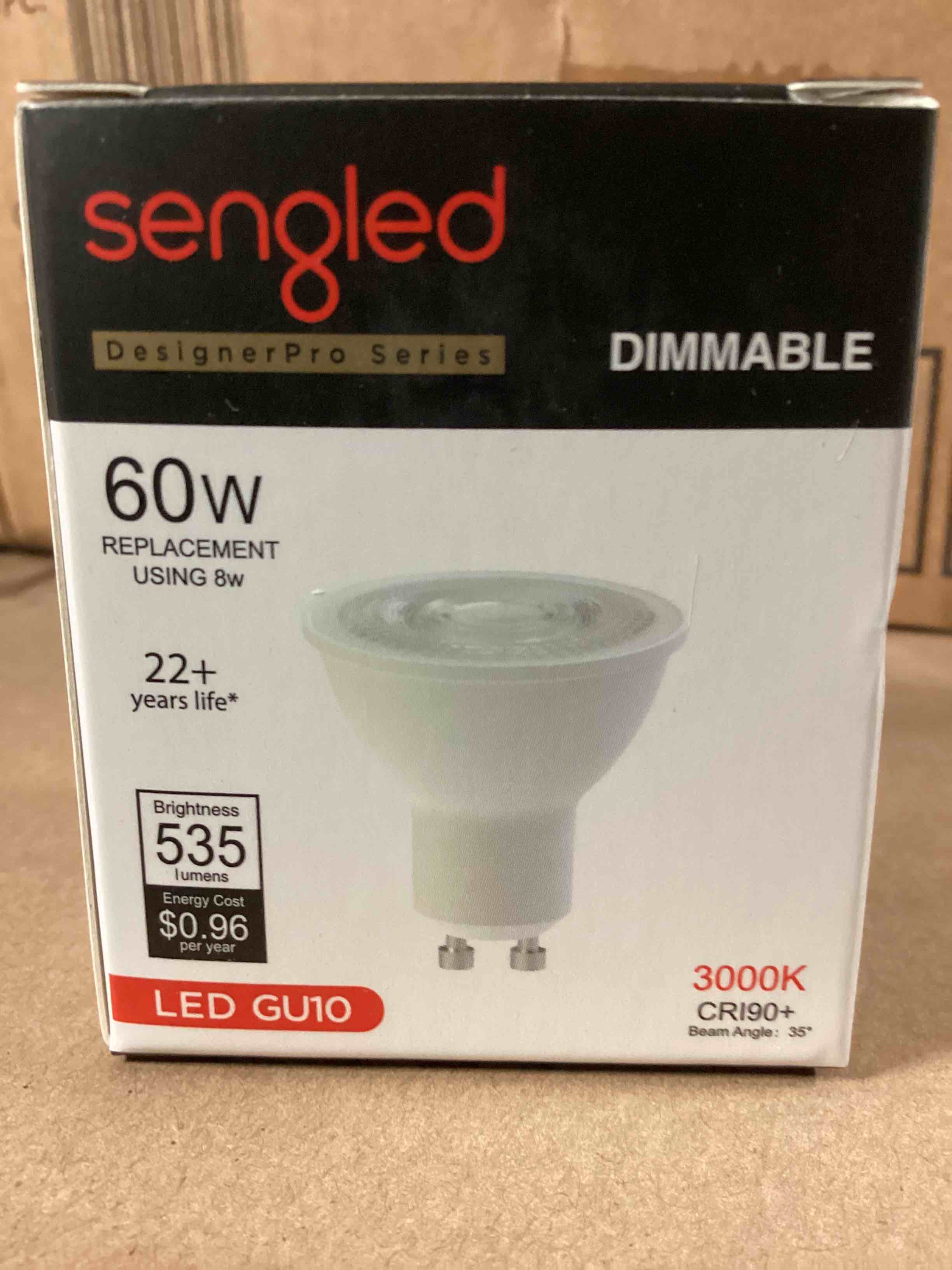sengled designer pro series dimmable 535lm 3000k 