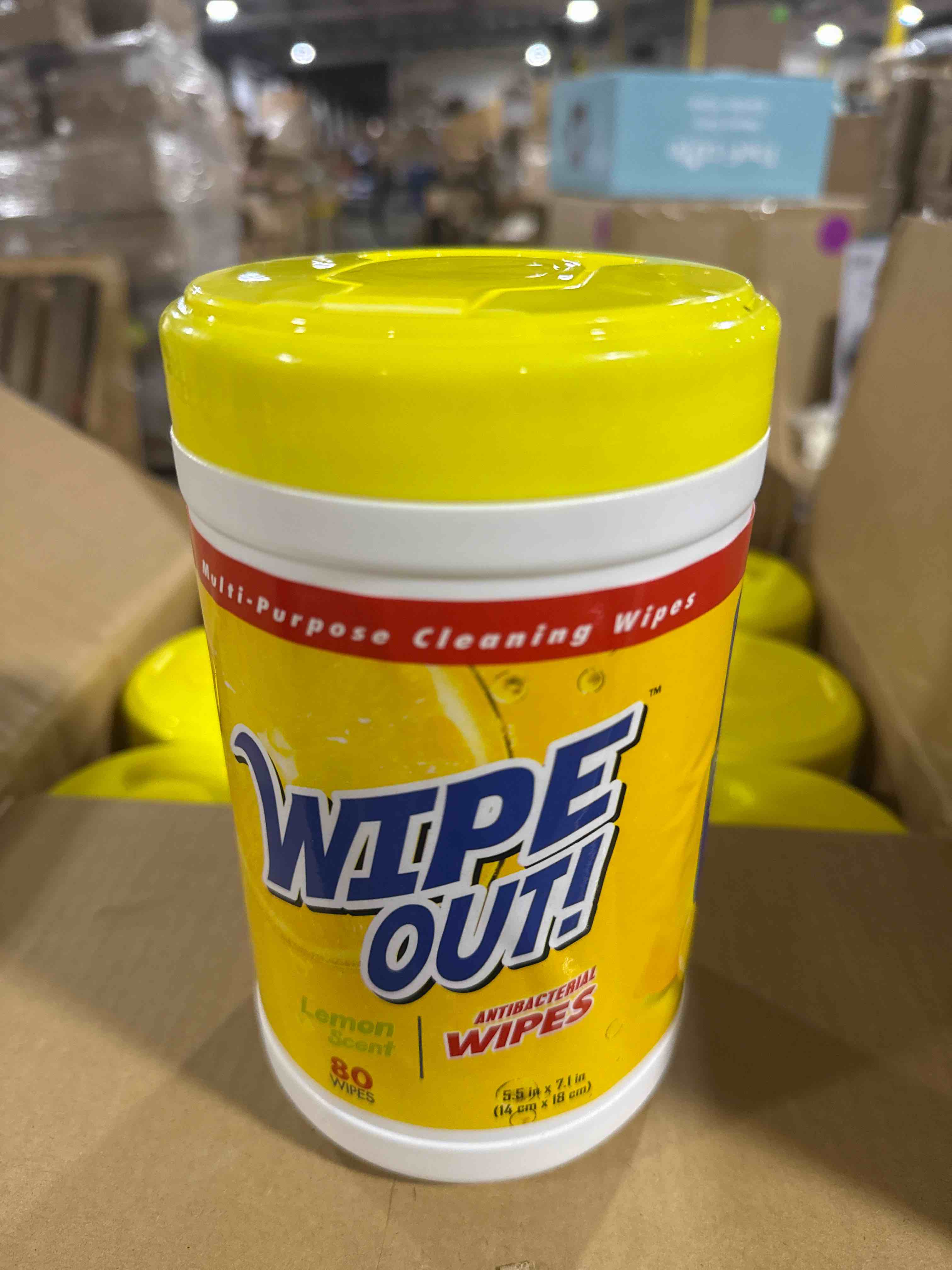 wipe out lemon  multipurpose wipe