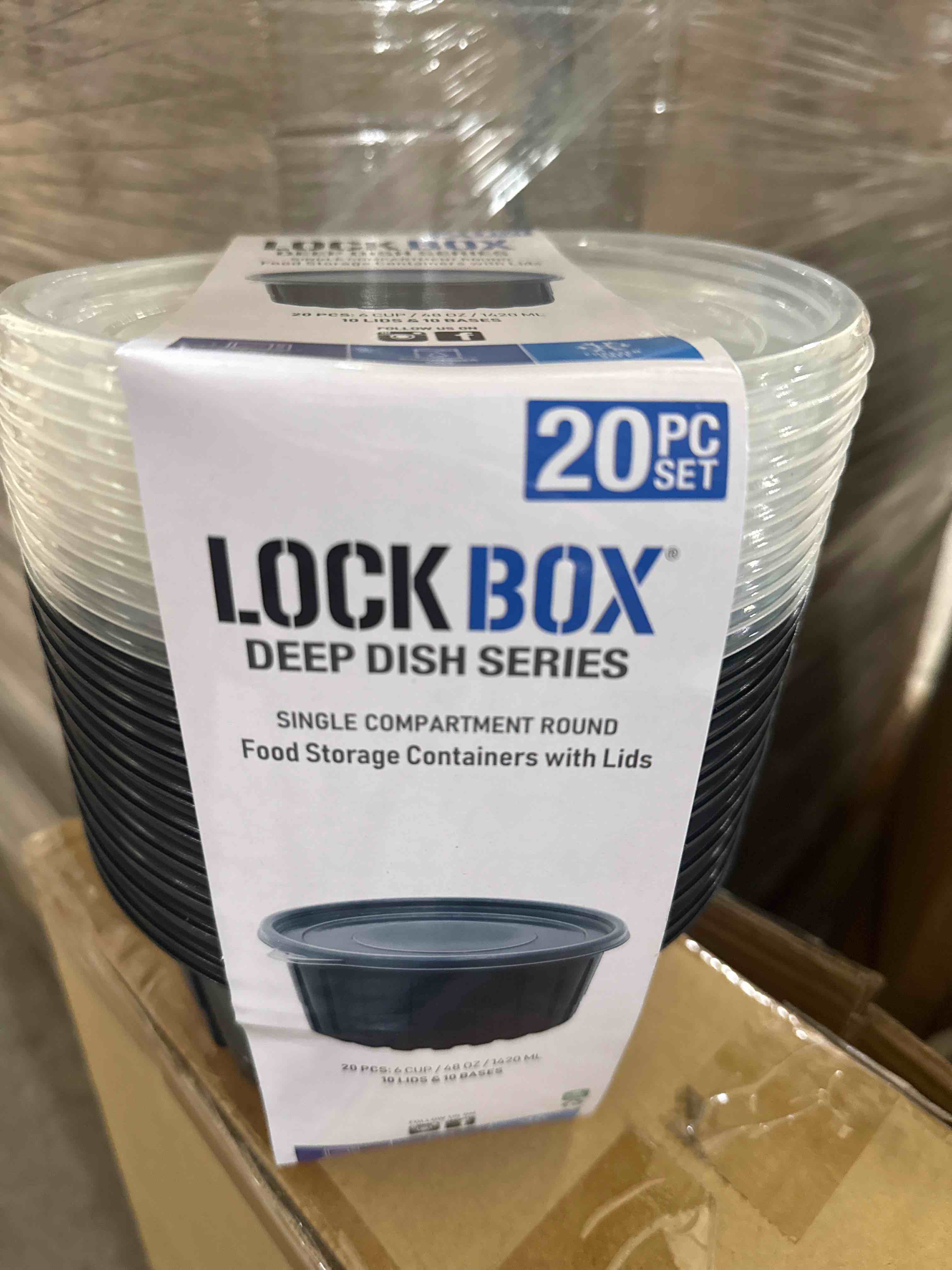 Condition photo showing Brand New for 20 pc lock box deep dish series