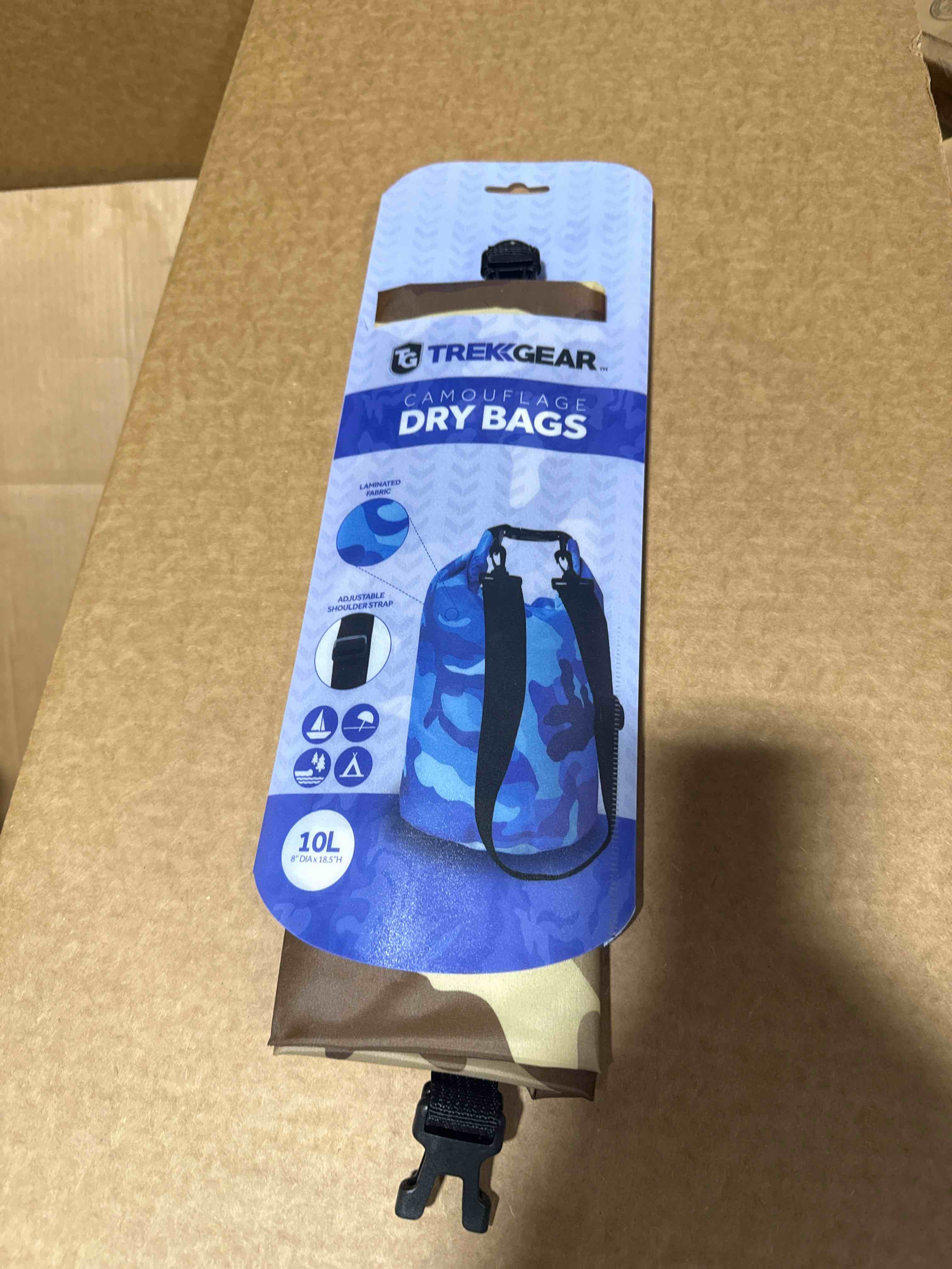 Trek gear camouflage dry bag 10 L