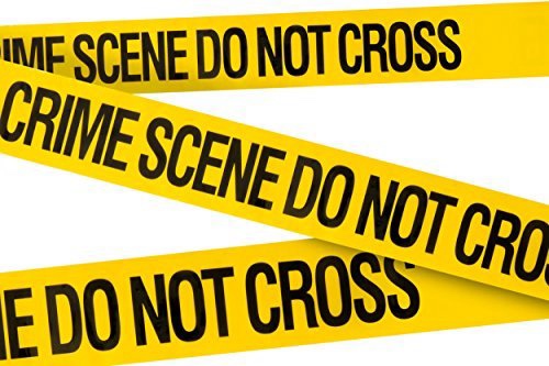 200 Meters Long Tape Roll Suitable for Crime Scene Do Not Cross Tape Set (Black and Yellow)
