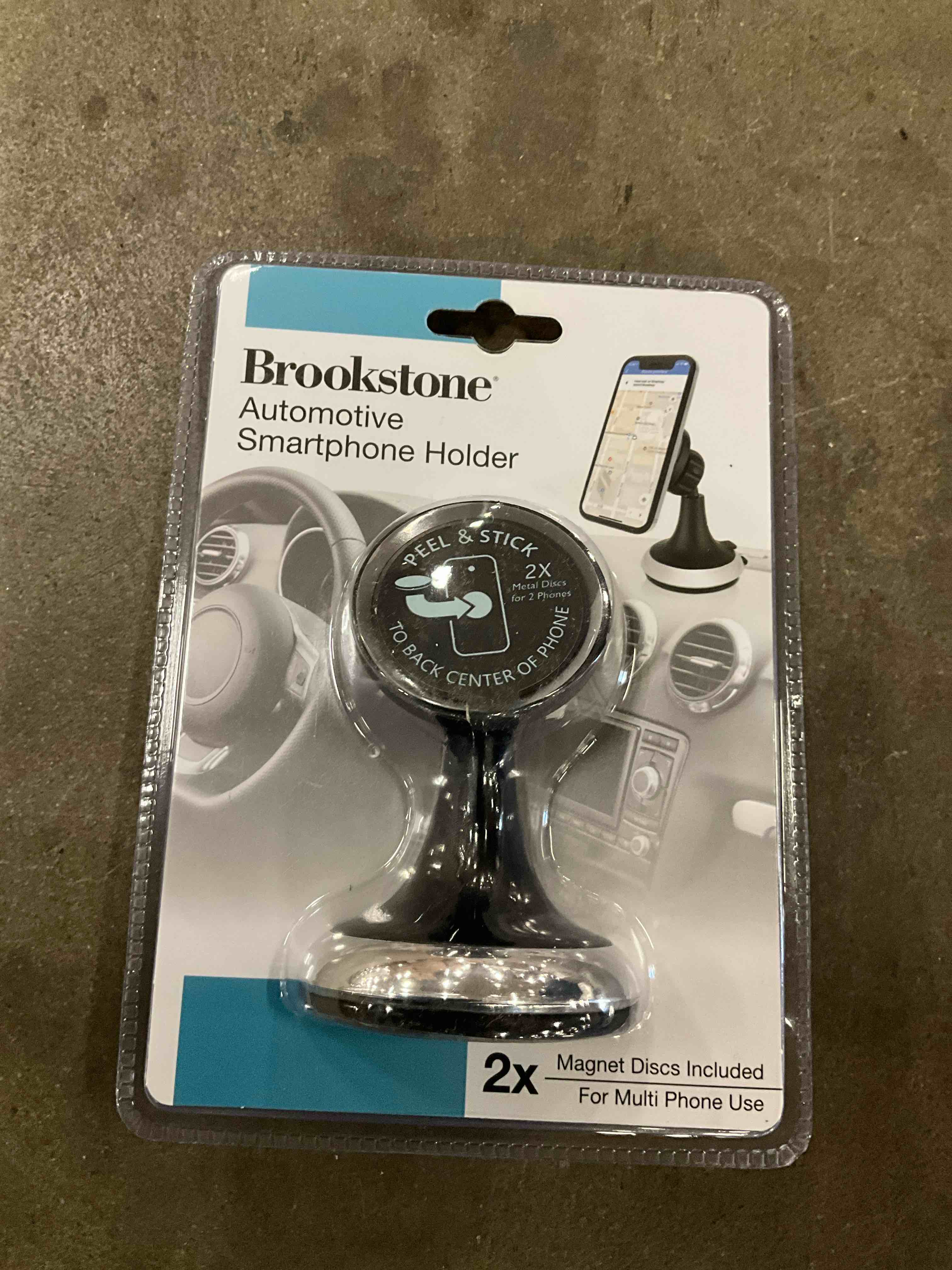 Brookstone Automotive Magnetic Car Mount Smartphone Windshielddash Holder Bk1044
