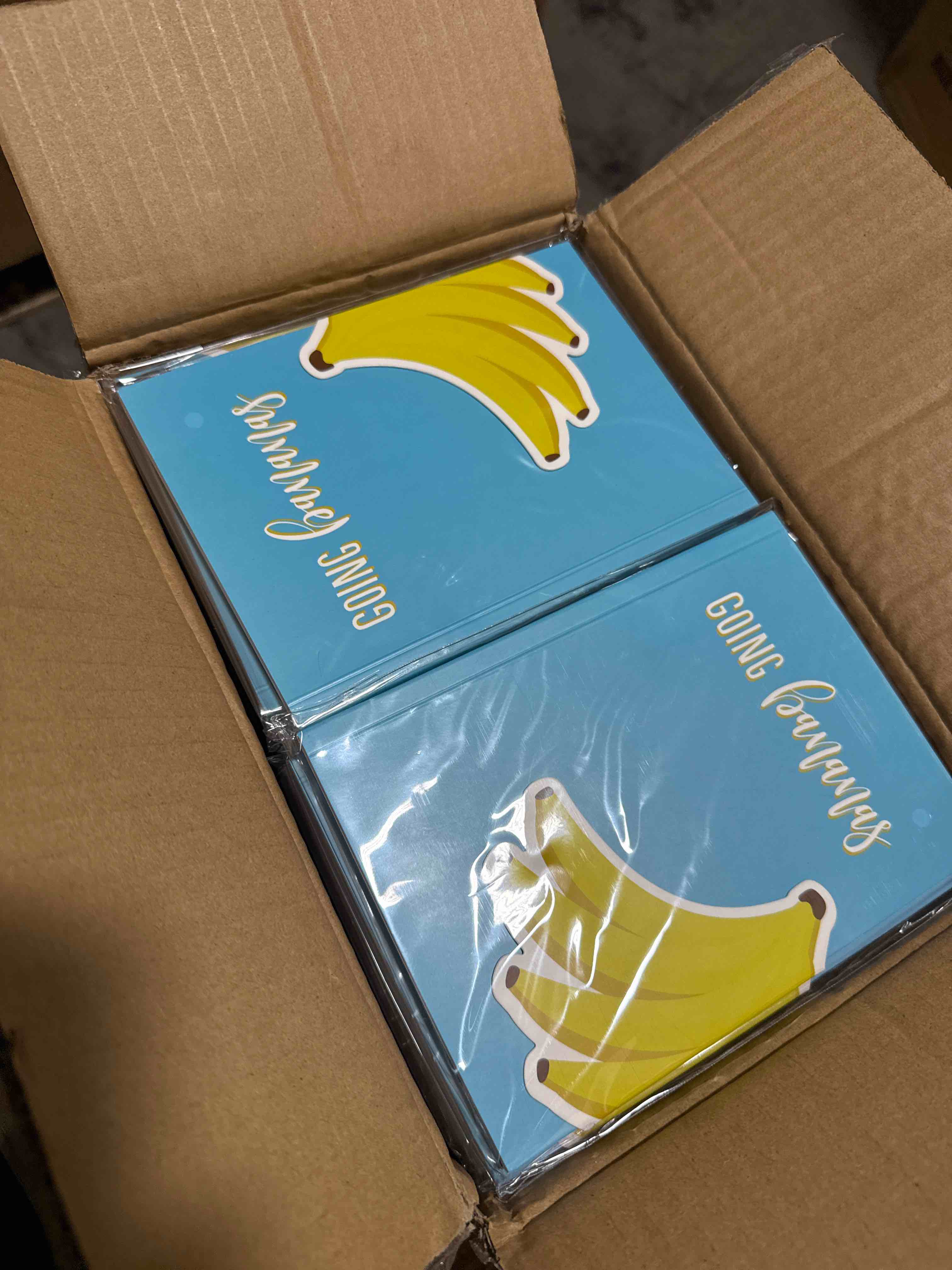 case of 48 going bananas notebooks