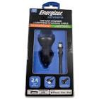 Energizer Ultimate Car Charger for Lightning Devices, 2.4 Amp Output