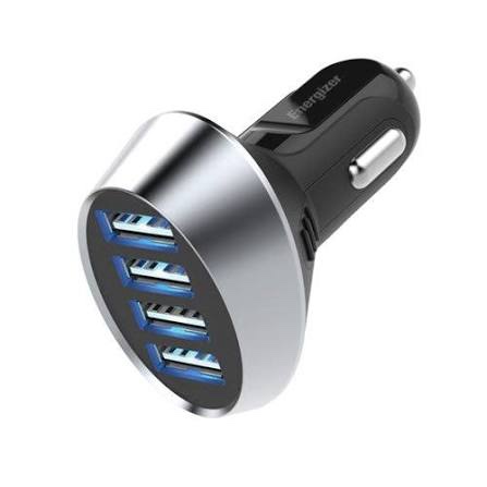 Energizer - Ultimate Vehicle Charger - Silver/Black