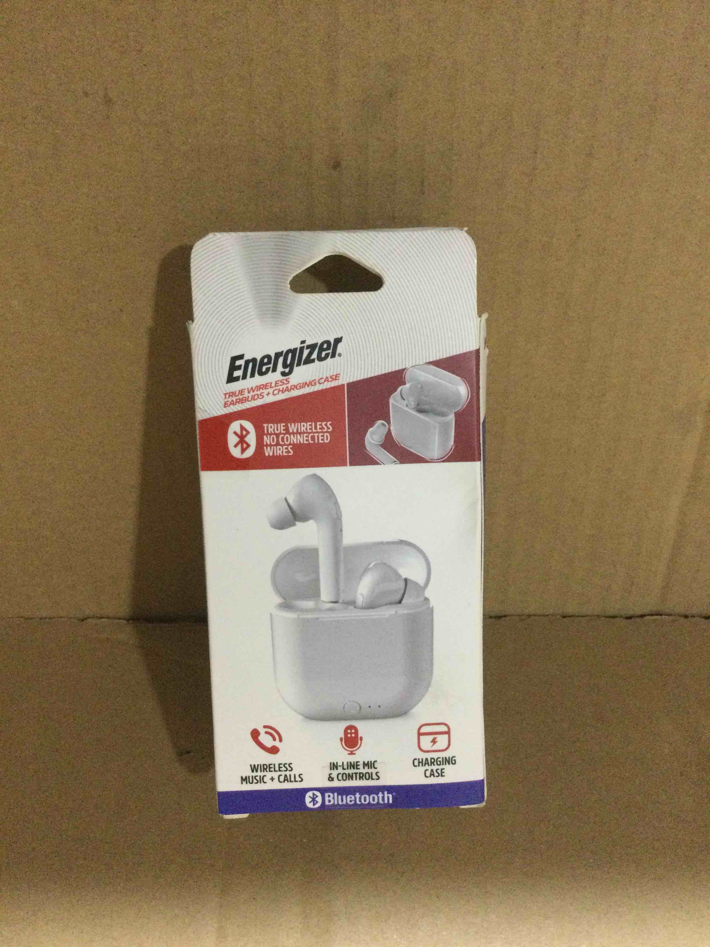 Condition photo showing New/Like New for energizer true wireless earbuds+charging case 