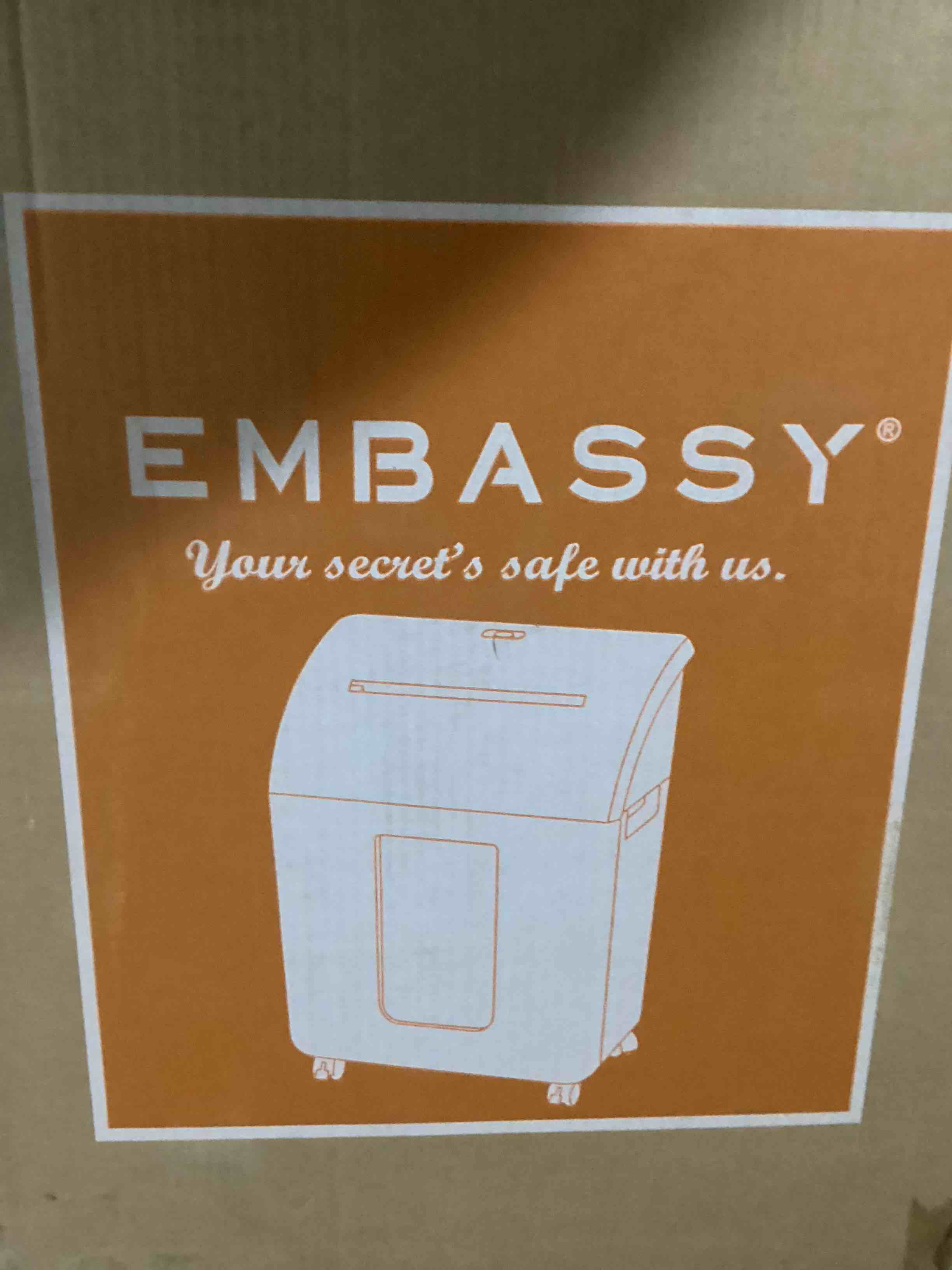 Condition photo showing Brand New for Embassy 10 Sheet Microcut Ergonomic Paper Shredder PSY