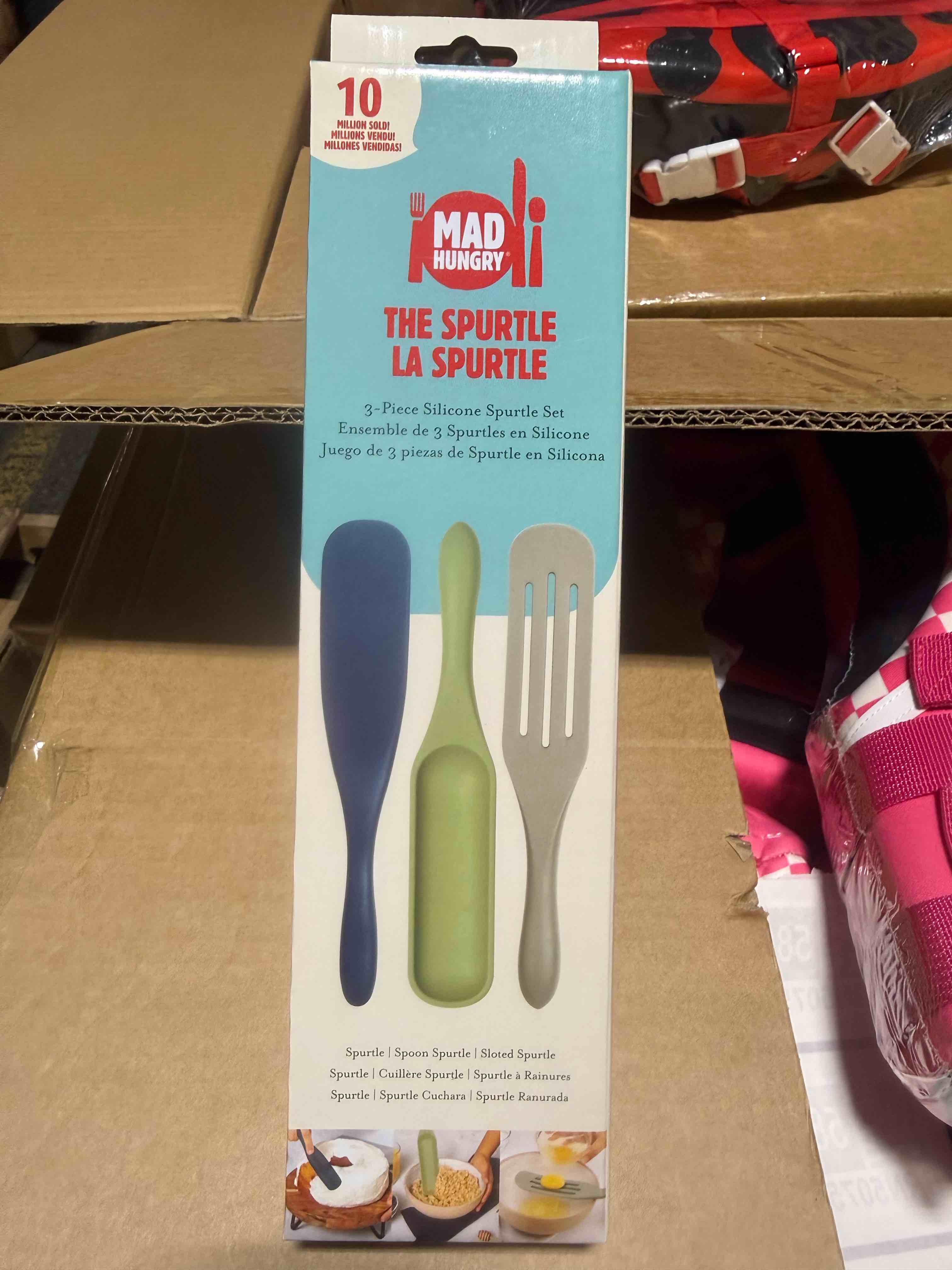Condition photo showing Brand New for mad hungry the spurtle 3 piece silicone set 