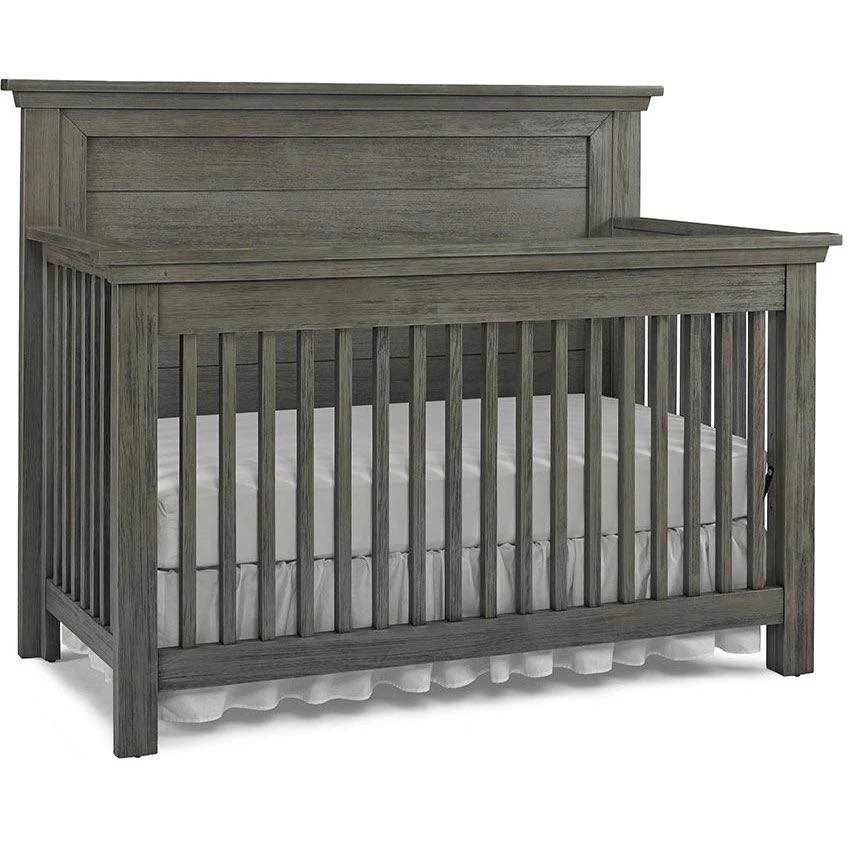 Dolce Babi Lucca Flat Panel Convertible Crib in Weathered Grey