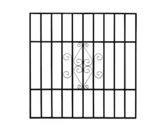 Gatehouse 36-in Black Magnum Window Security Bar