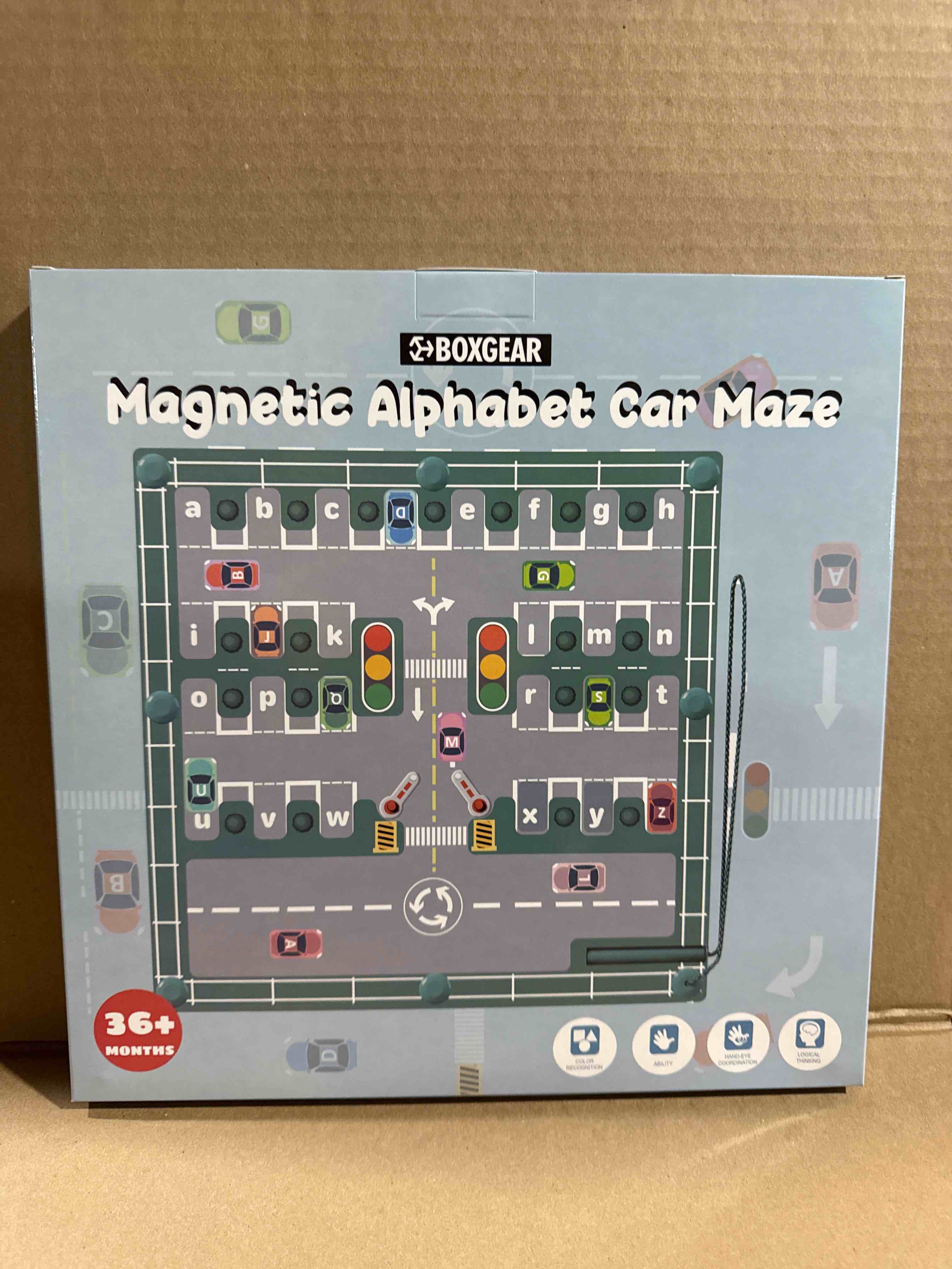 Condition photo showing Brand New for Boxgear Magnetic Alphabet Car Maze 