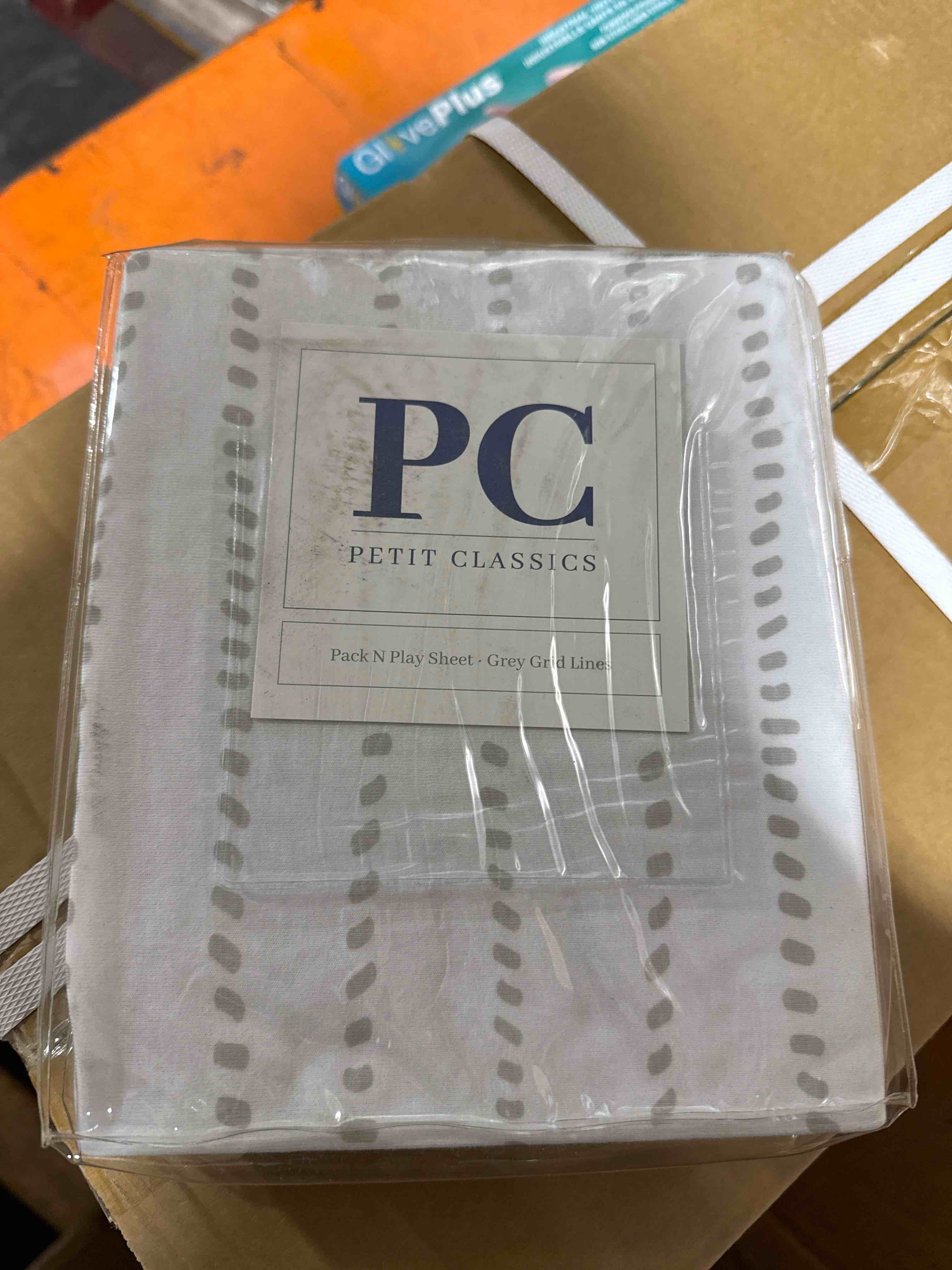 Pack and play sheet gray