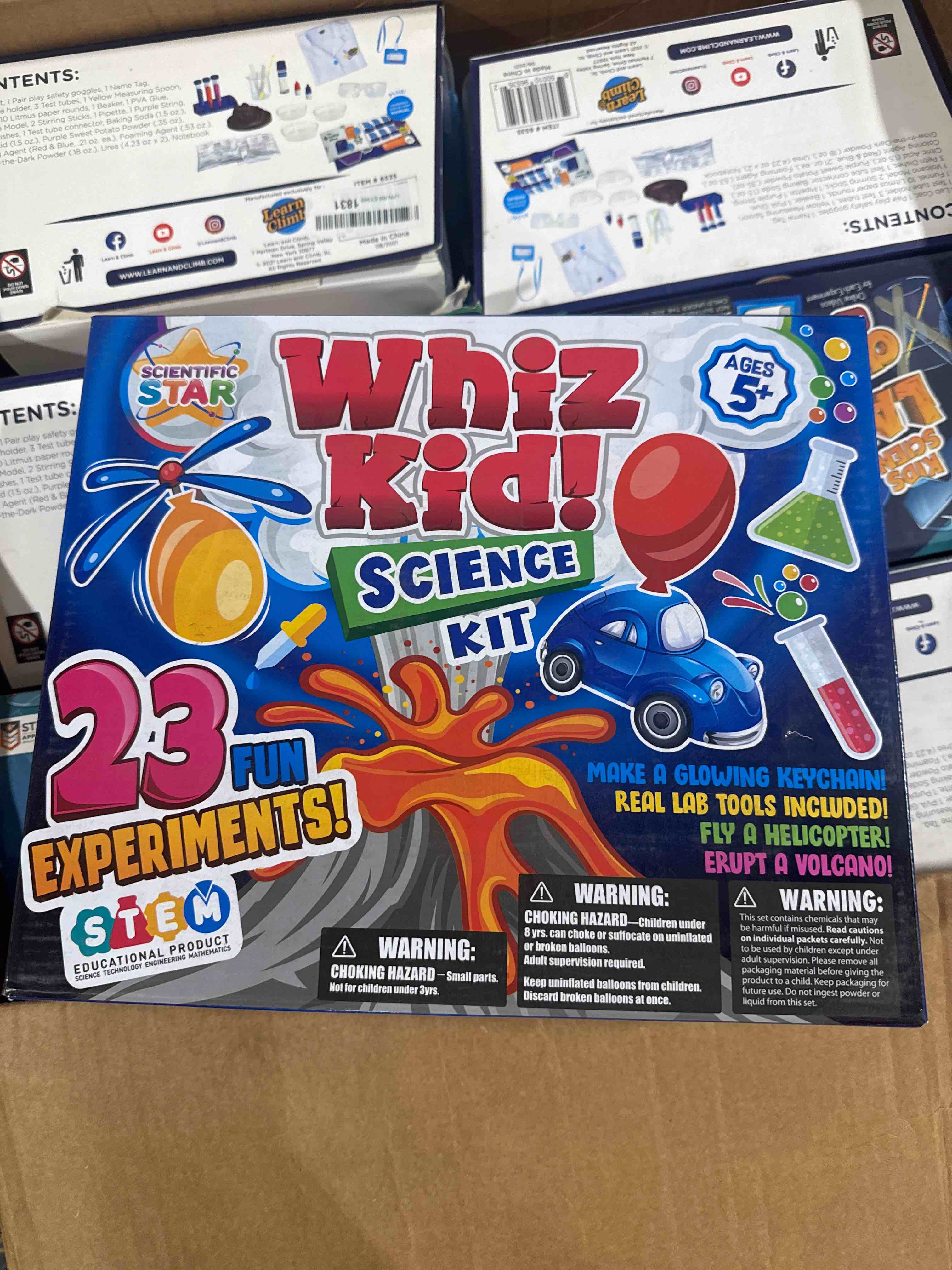 Condition photo showing Brand New for SCIENTIFIC WHIZ Science Set for Kids- Over 20 Science Experiments , Including Volcano Science kit , Polymer Beads & More