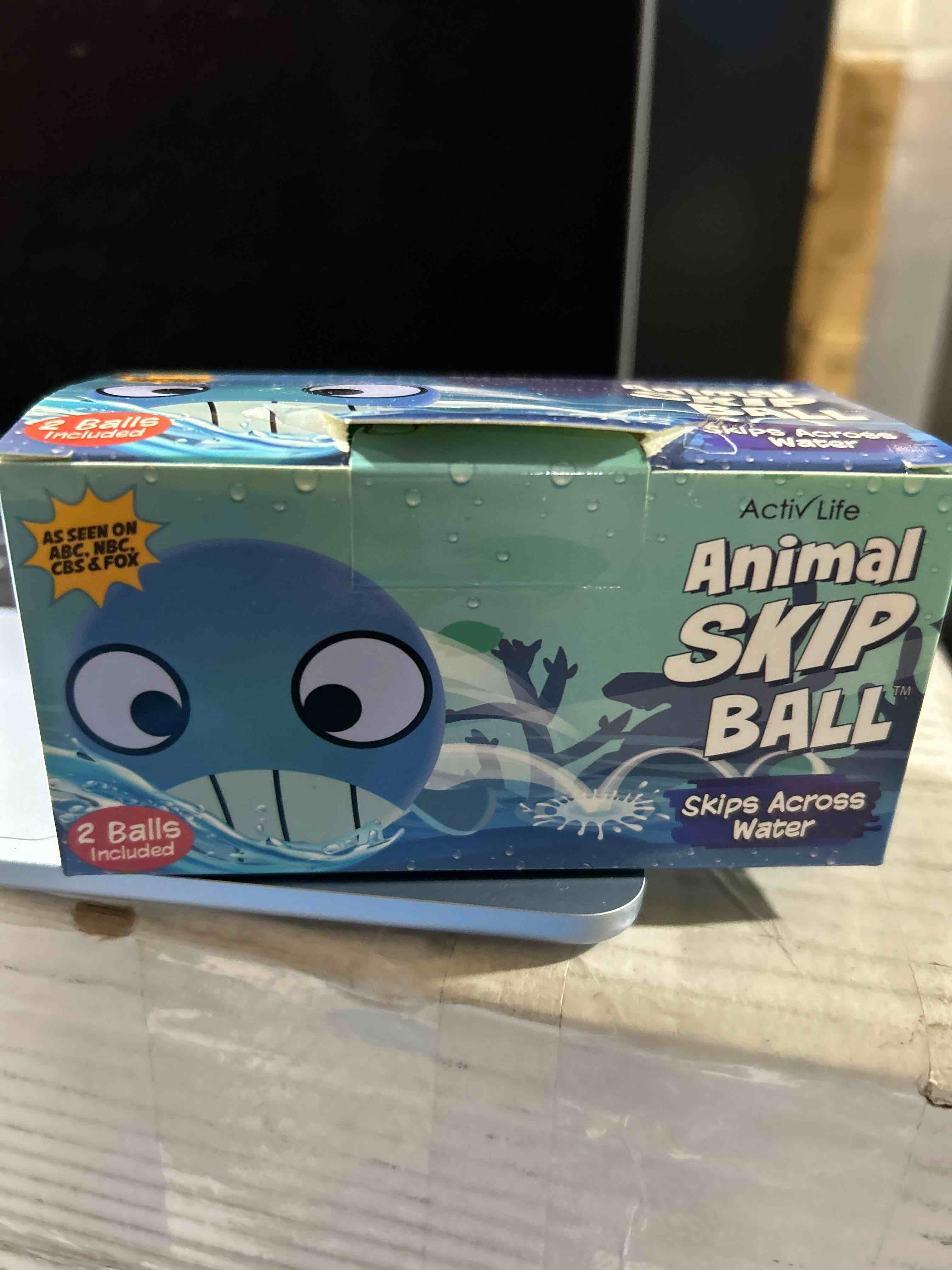 Condition photo showing Brand New for activ life 2 pack skip balls  outdoor toys for kids  summer beach games for girls and boys toy  pool accessories essentials play stuff gear (whale)