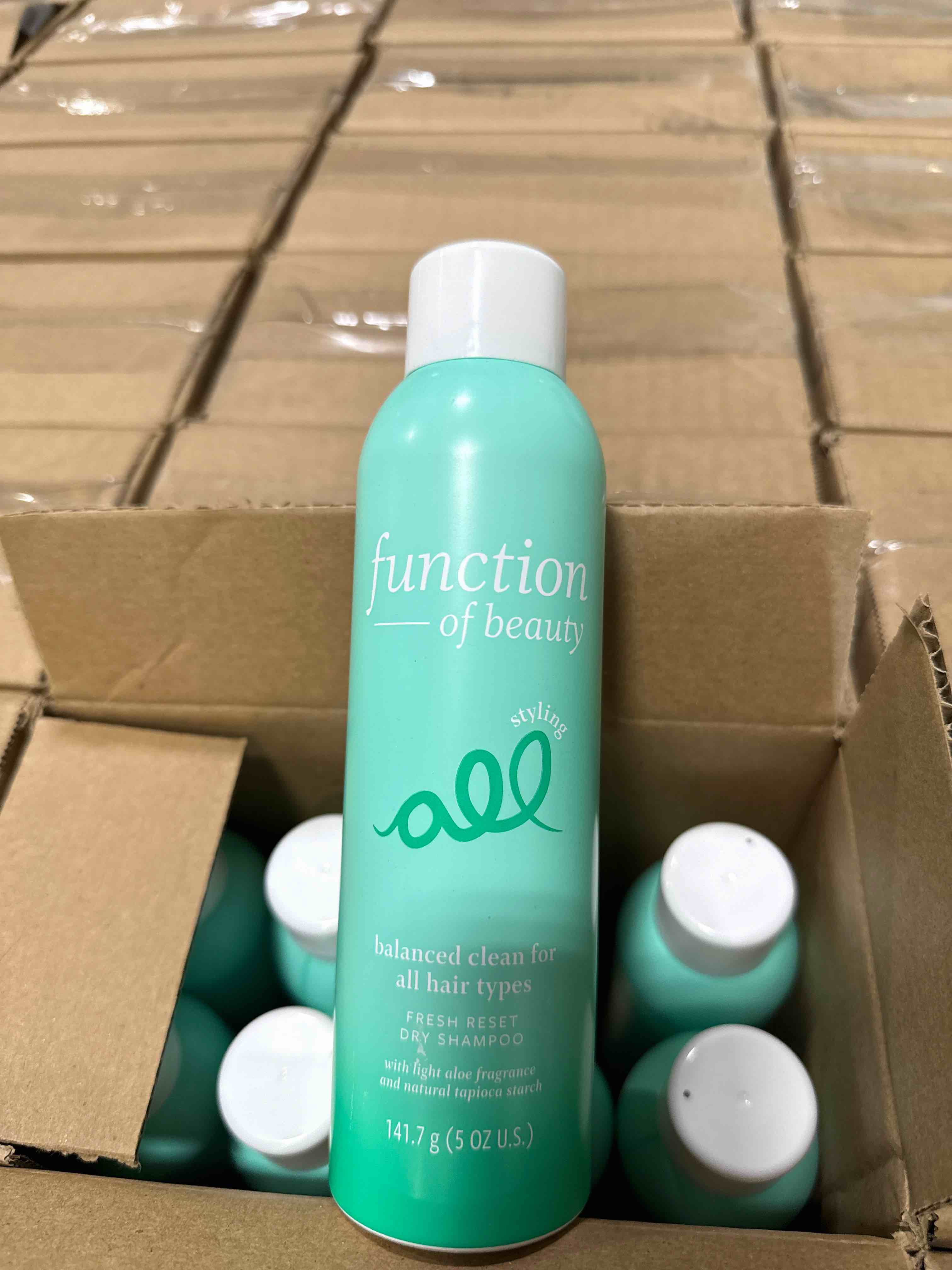 Condition photo showing Brand New for function of beauty, fresh reset dry shampoo balanced, clean for all hair types fresh set dry shampoo