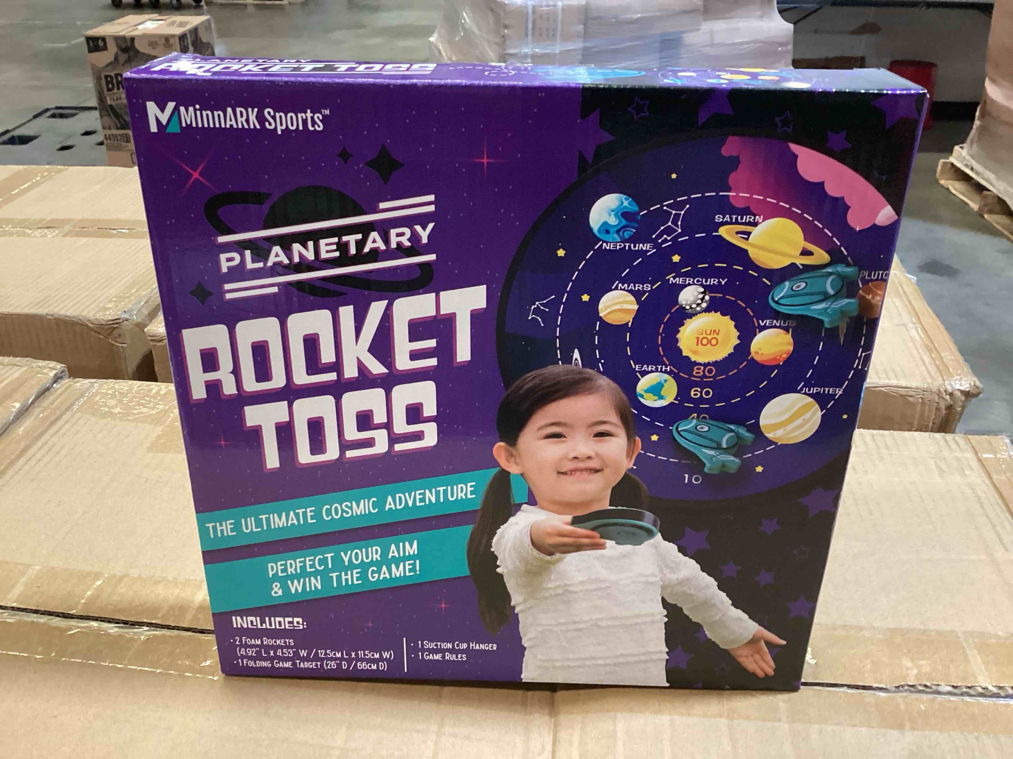 Planetary Rocket Target Toss Game  Fabric  Boys and Girls  Kids Sports  Ages 3+ by MinnARK