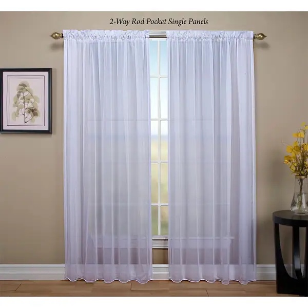 Teagan & Tully Two Rod Pocket Panels Curtains (97x244)