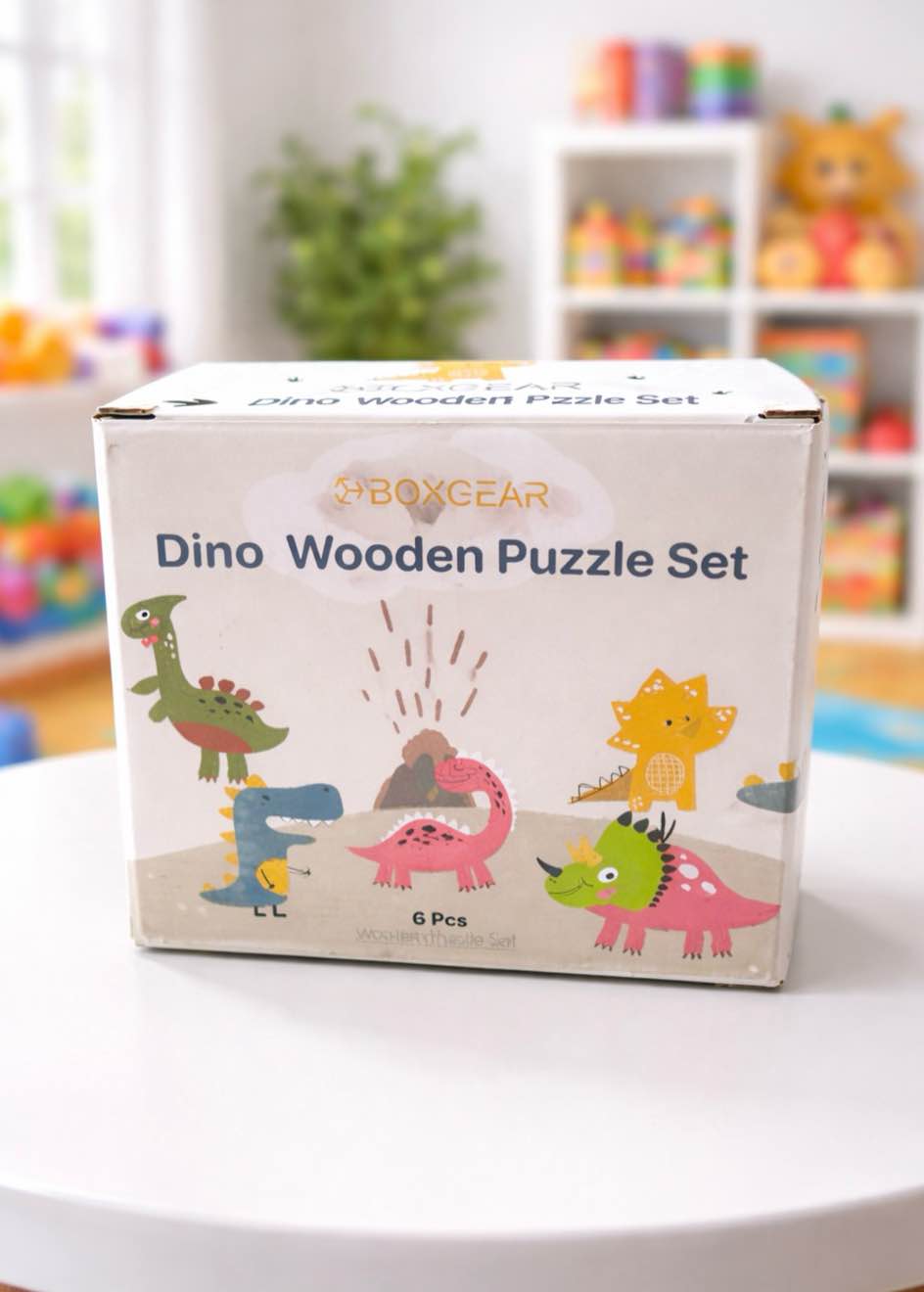 Boxgear Dino Wooden Puzzle Set 