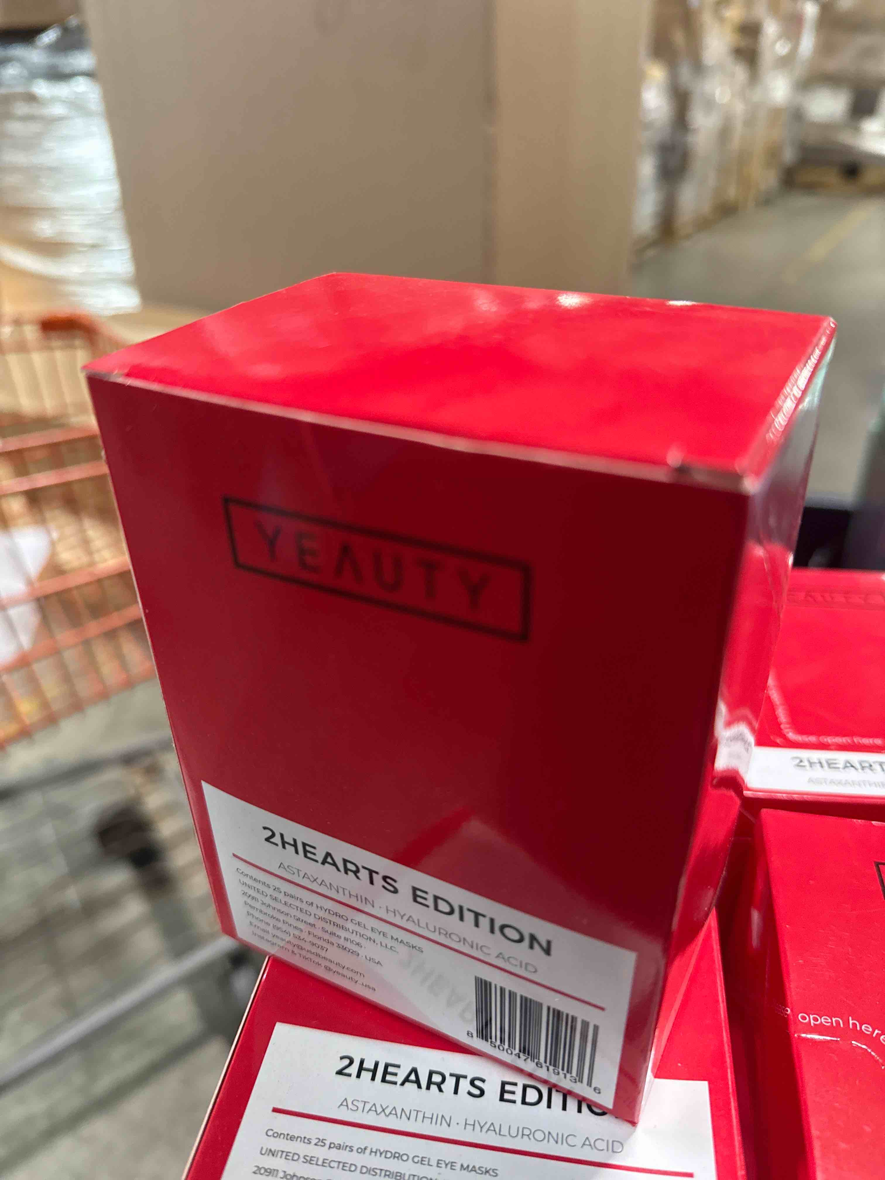 Condition photo showing Brand New for 25 pairs yeauty two heart hydro gel eye masks astaxanthin hyaluronic acid 