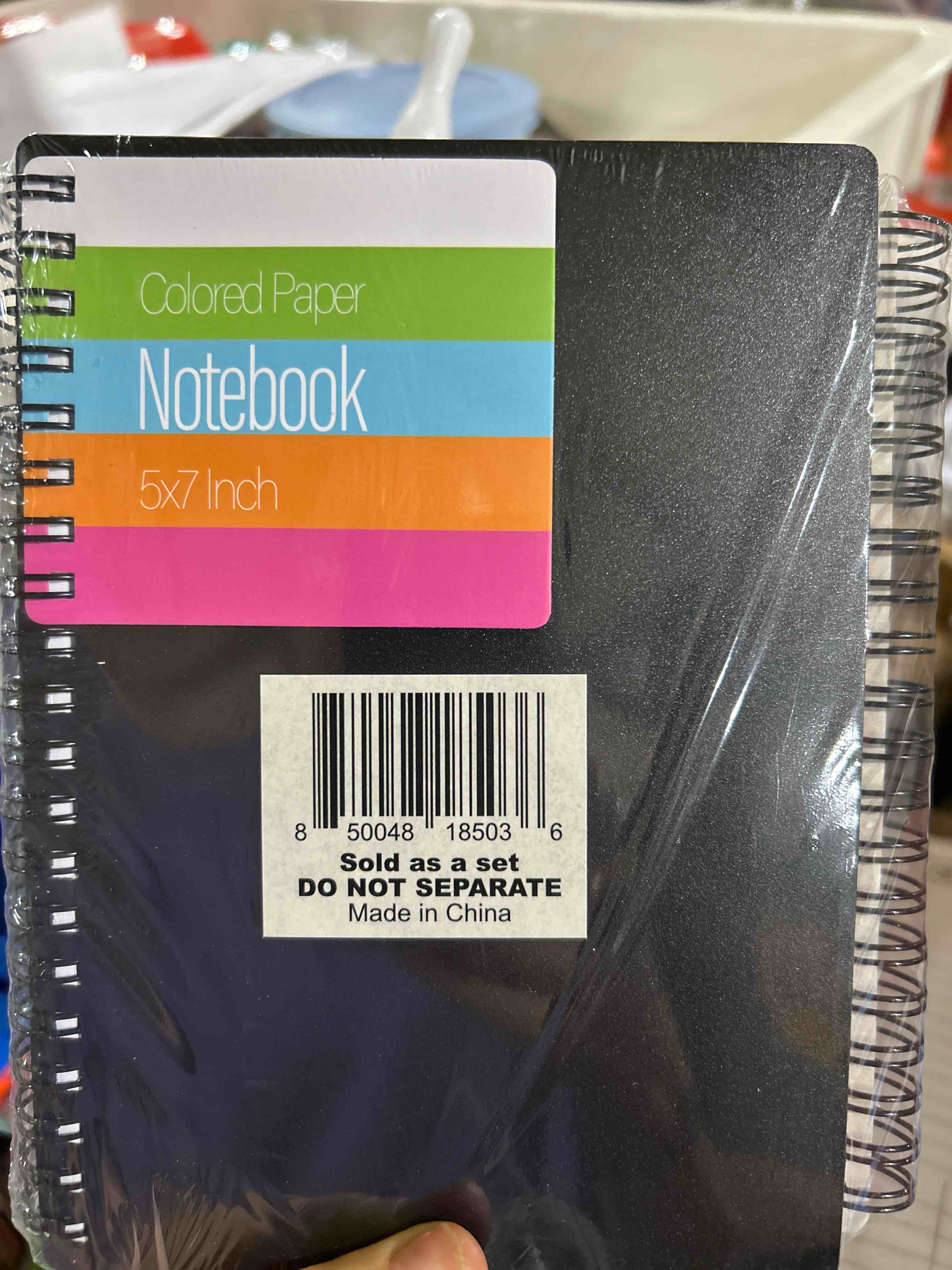 Condition photo showing Brand New for 3 pack colored paper 5x7 notebook