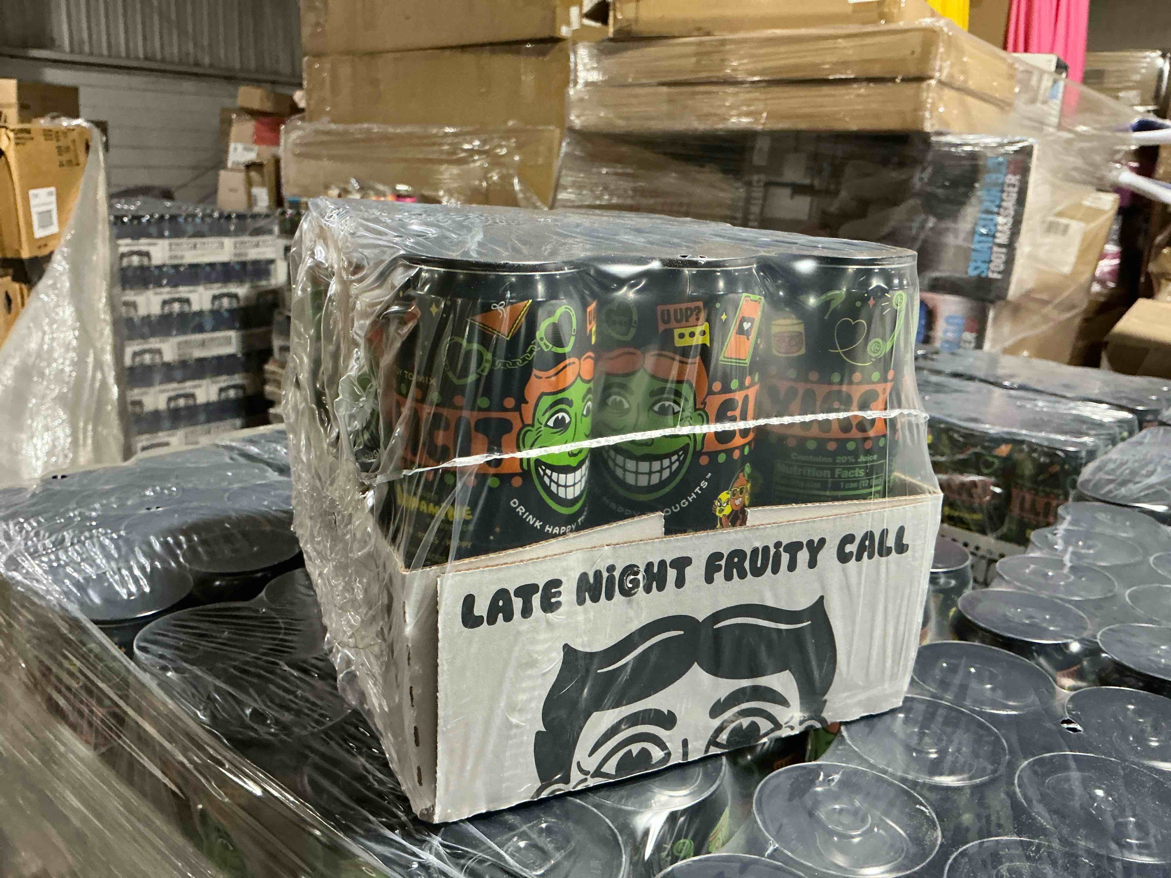 Illicit Elixirs - Sparkling Juice Mocktails with Real Fruit Juices and Functional Amino Acid Blend that Supports Dopamine Production - Non-Alcoholic & Caffeine Free (12 Pack, Late Night Fruity Call)