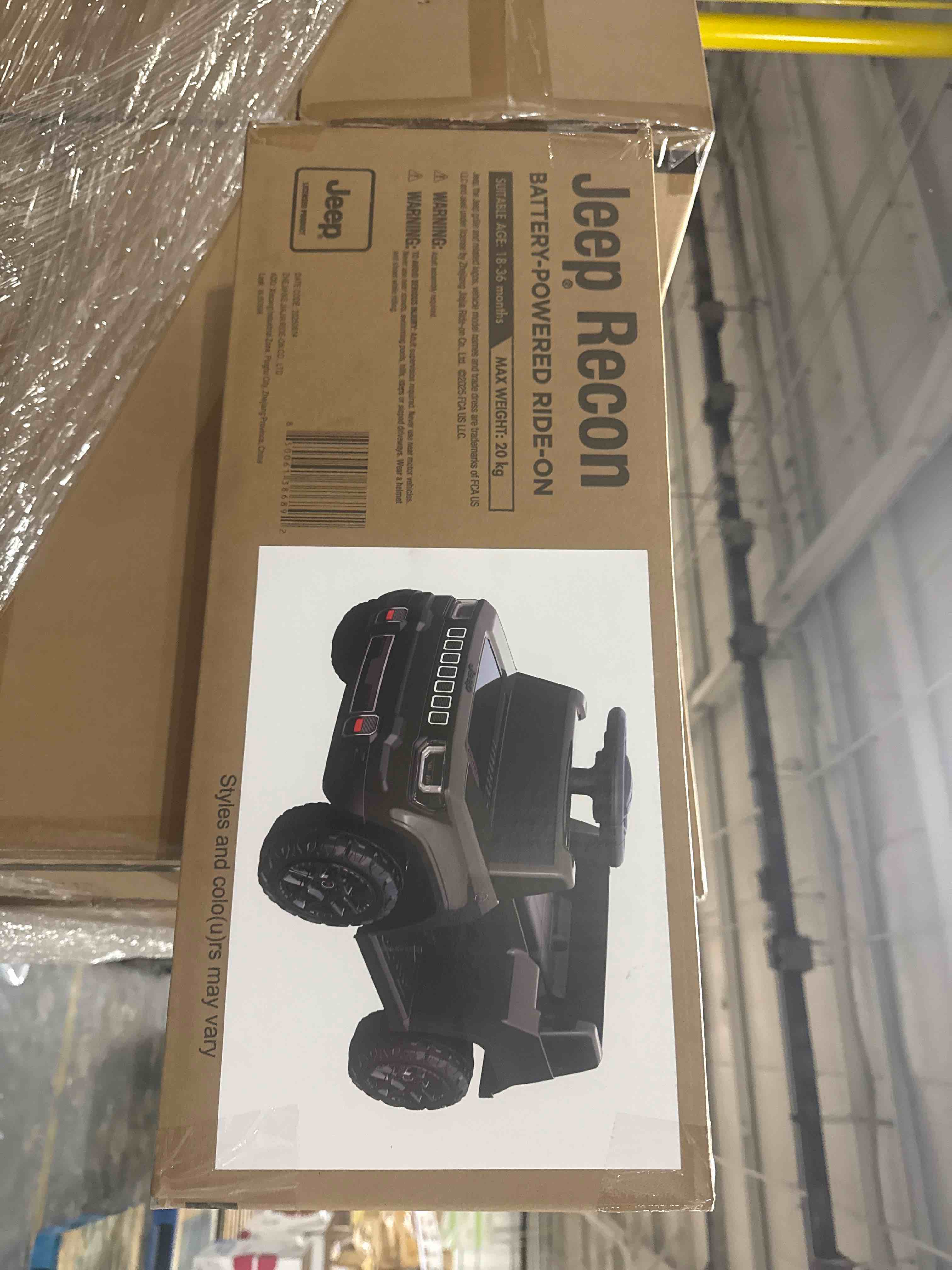 Condition photo showing New/Like New for jeep recon battery-powered ride-on toy car for toddlers