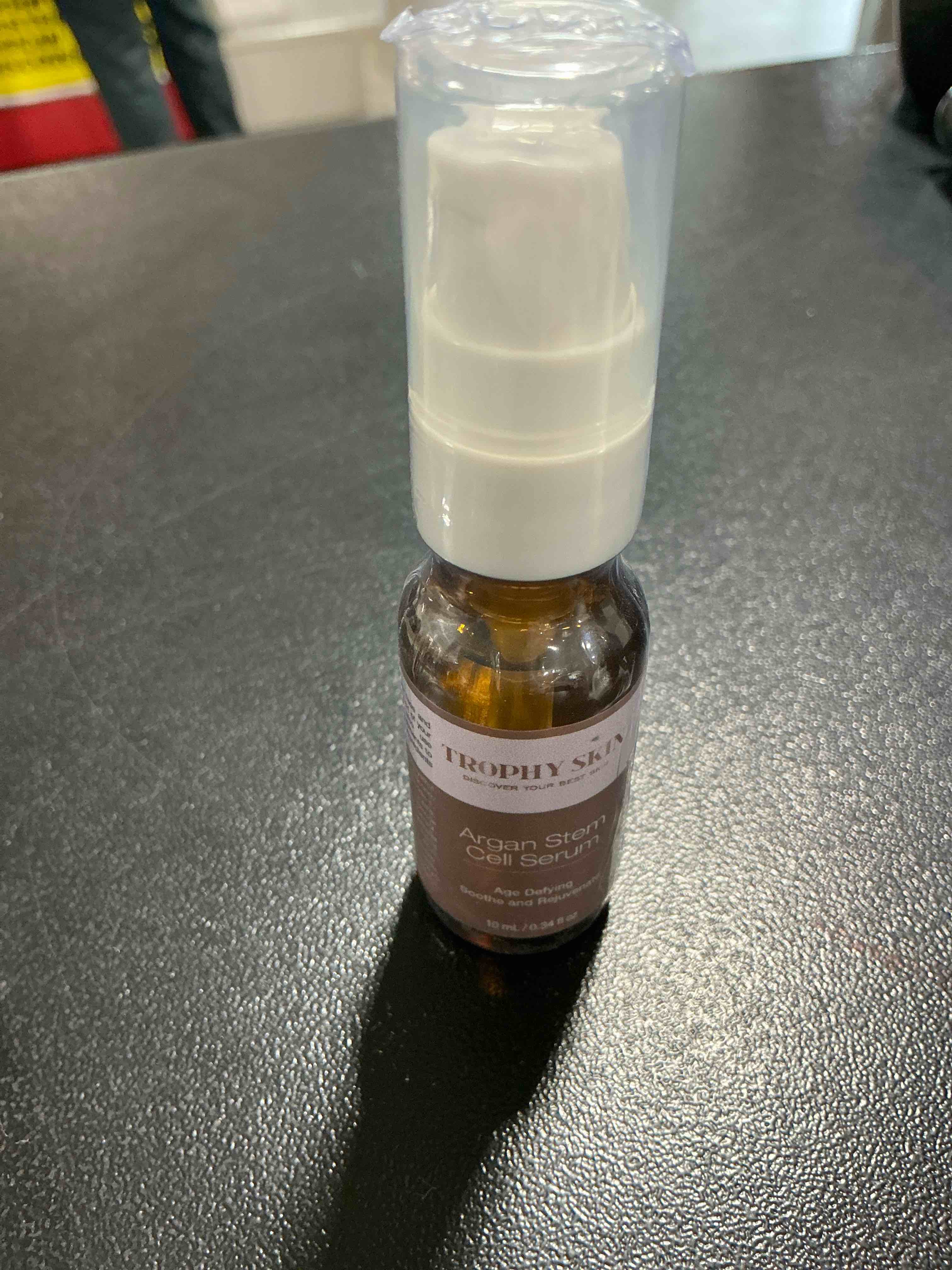 Trophy Skin Argan Stem Cell Serum for Anti-Aging  Wrinkles  Scars  and Skin Hydration on Face and Neck - 10ml