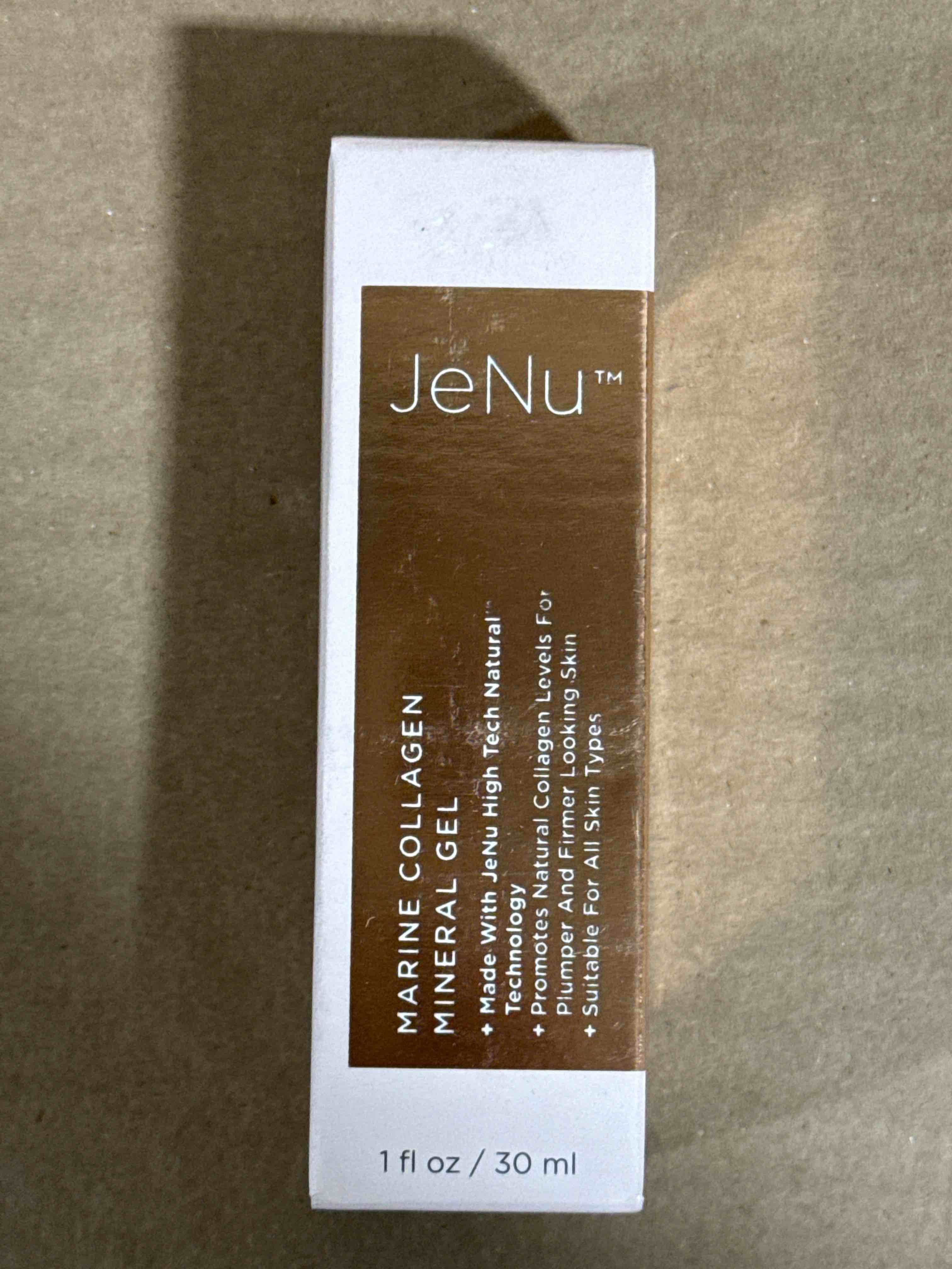 Trophy Skin JeNu Marine Collagen Mineral Gel - Skin Care Gel Serum with Hydrolyzed Collagen and Hyaluronic Acid - Skin Care for Elasticity and Help with Wrinkles - 1 fl oz