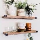 Willow & Grace Designs Floating Shelves - Walnut (24  Set of 2)