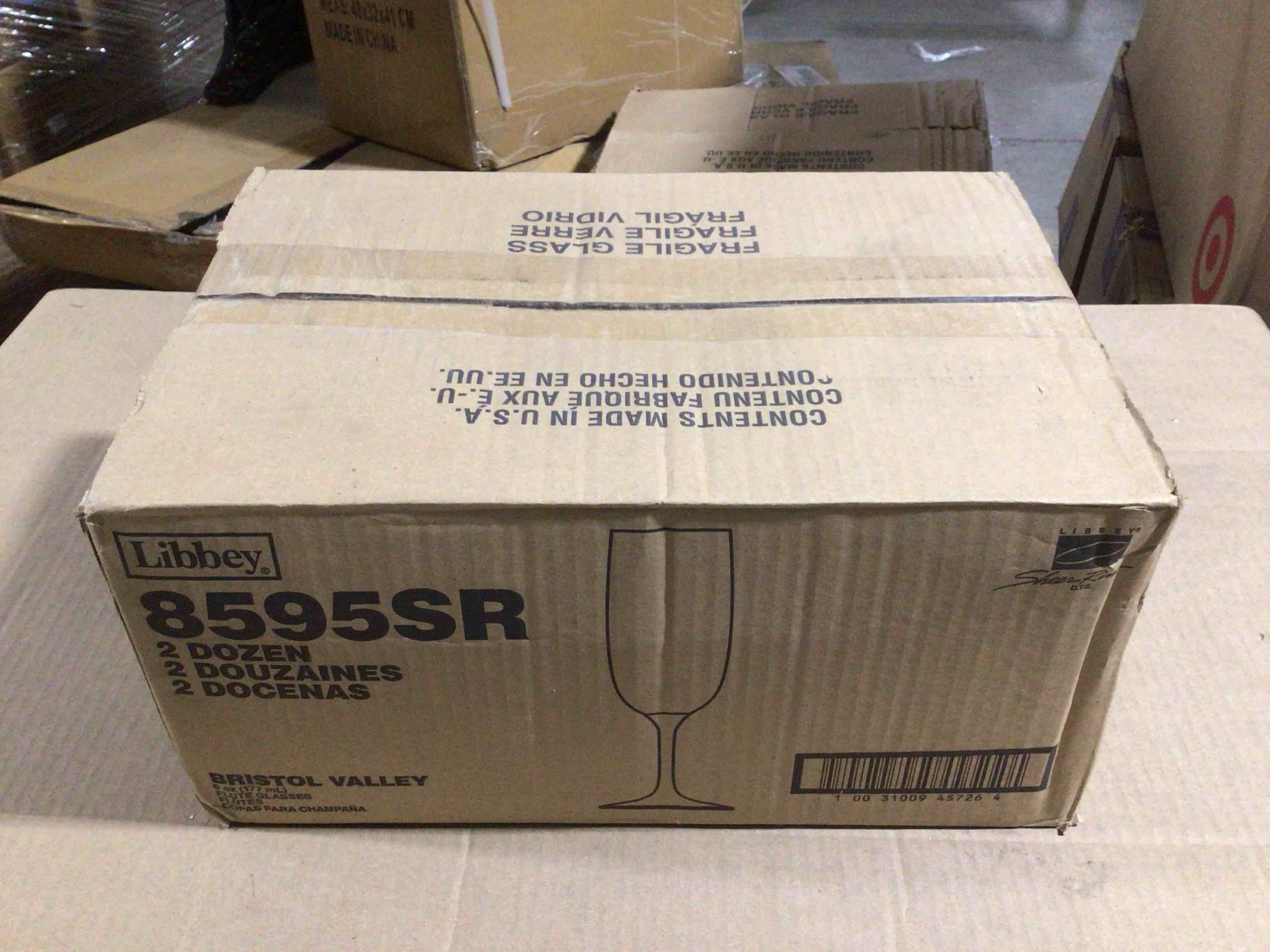 Case of 24 Libbey 6 Ounce Bristol Valley Flutes 