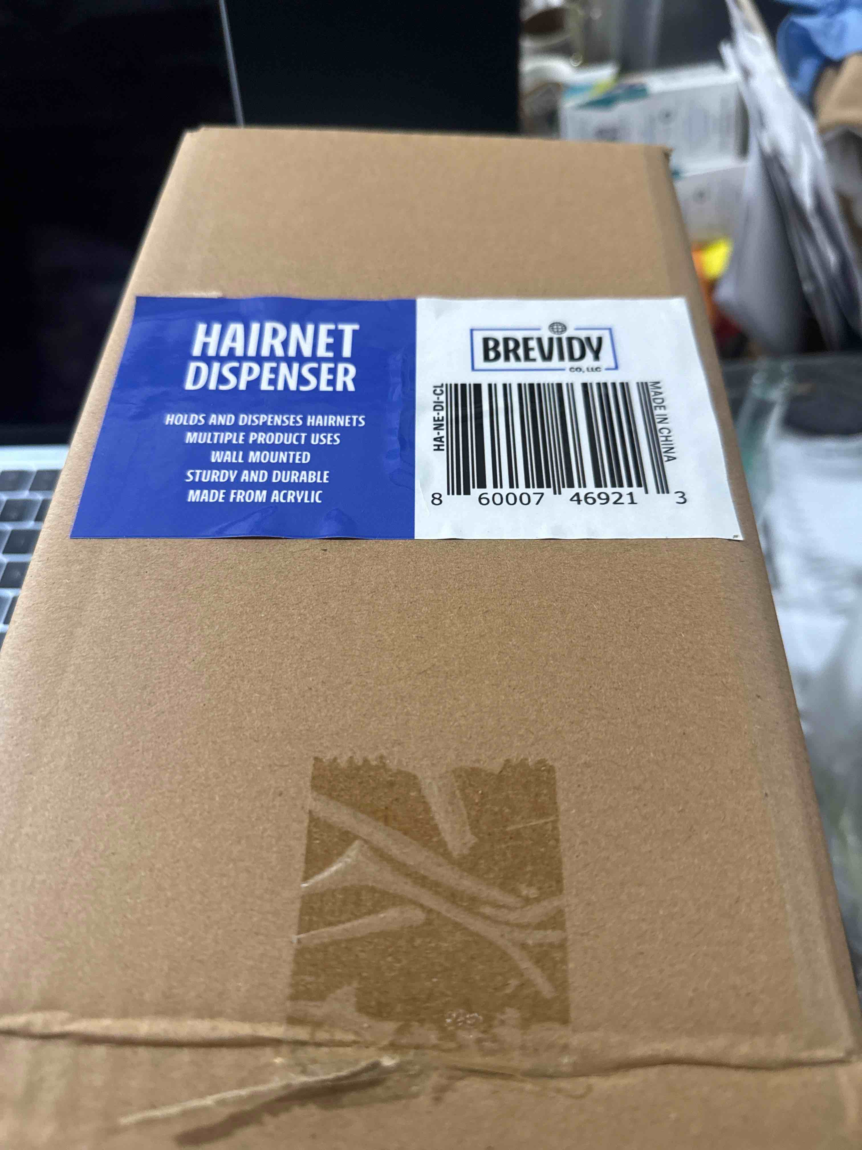 Condition photo showing Brand New for brevidy hair net dispenser 