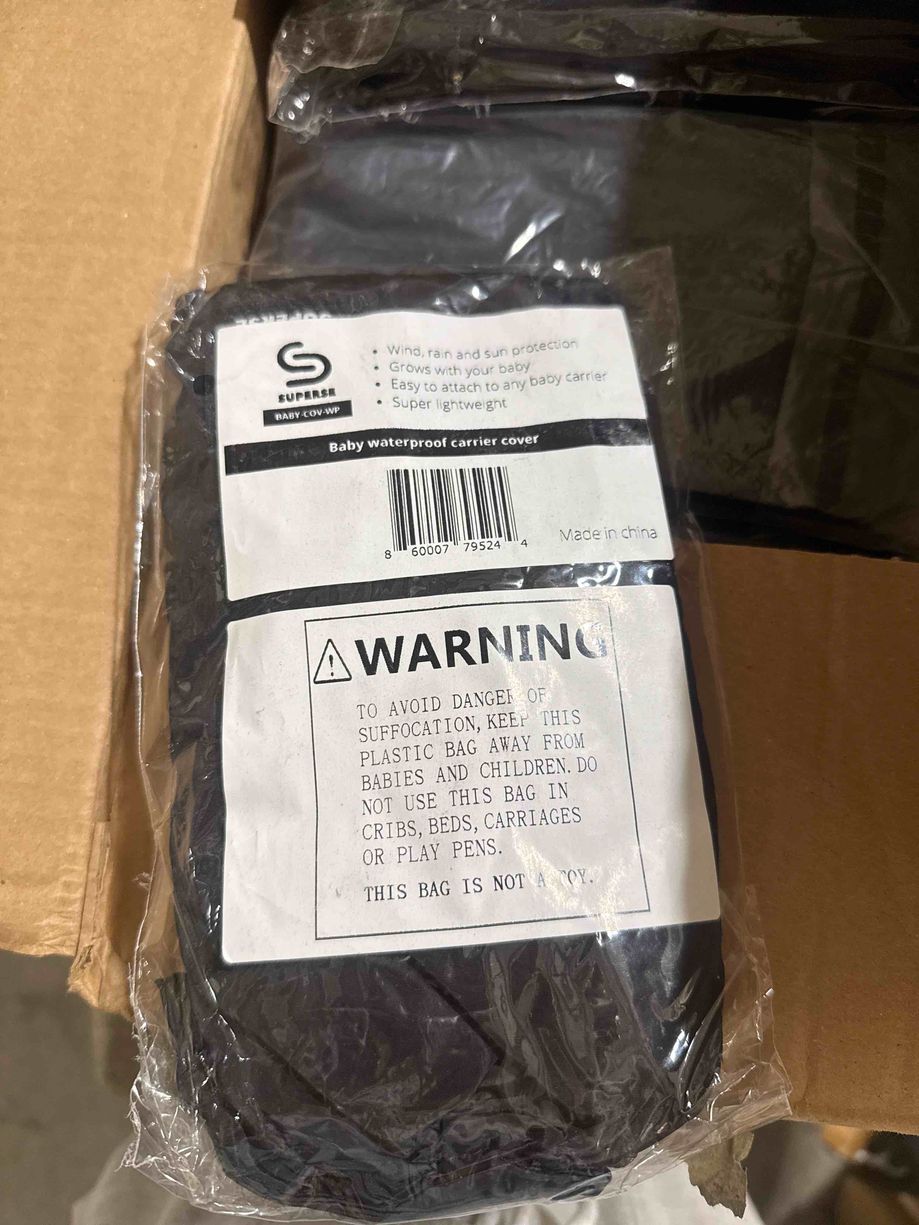Condition photo showing Brand New for superse baby waterproof carrier cover 