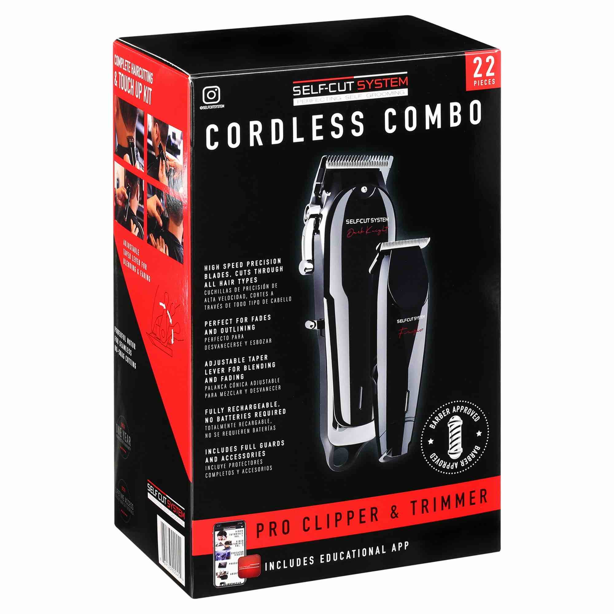 Self-Cut System Cordless Hair Clipper & Hair Trimmer Combo
