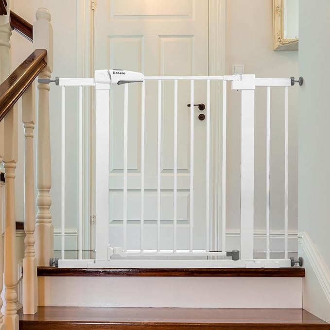 safety 1st easy install extra tall & wide walk through gate, fits between 29" and 38"