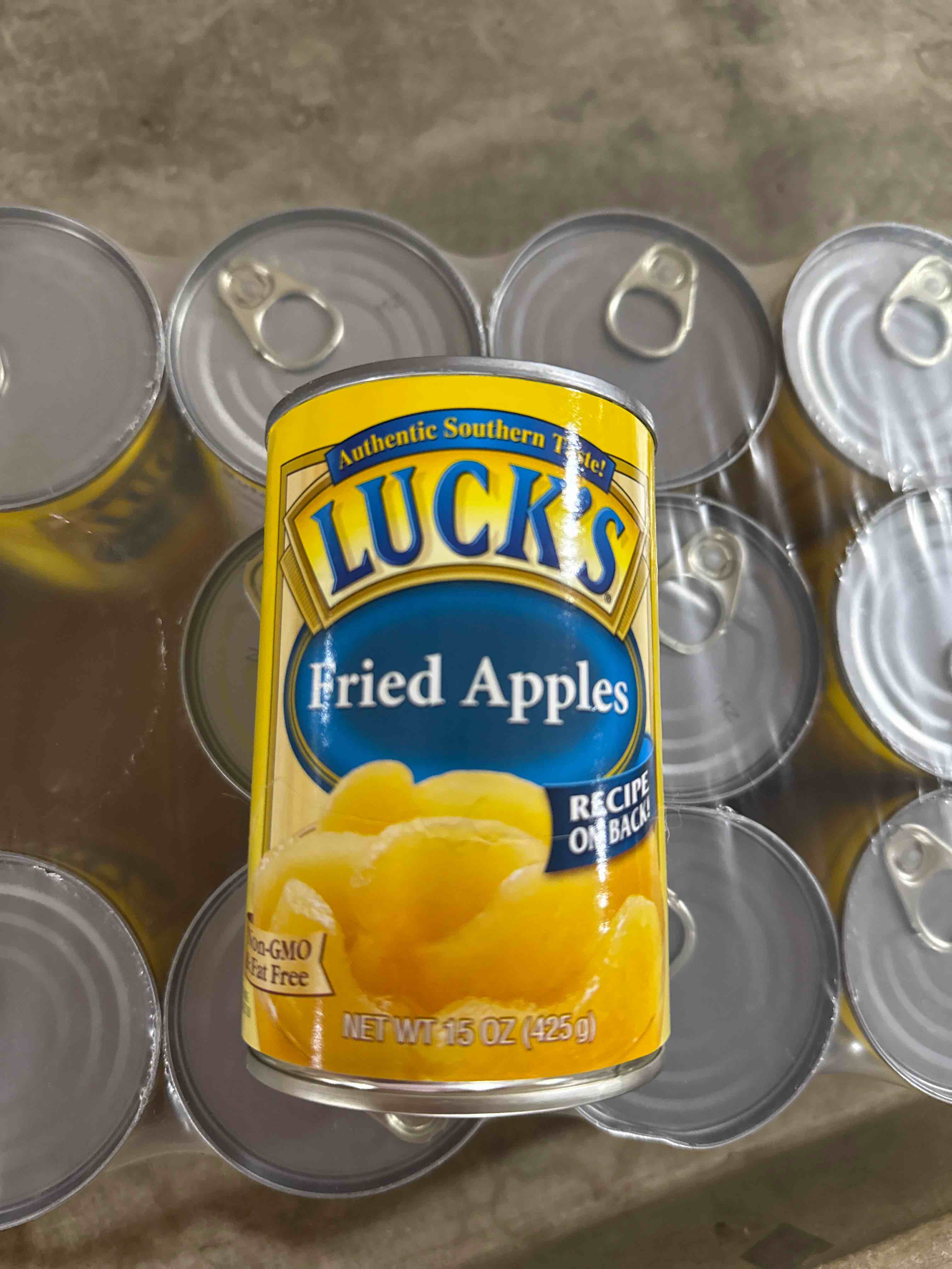 Condition photo showing Brand New for case of 12 bb april 28, 2025 fried apples