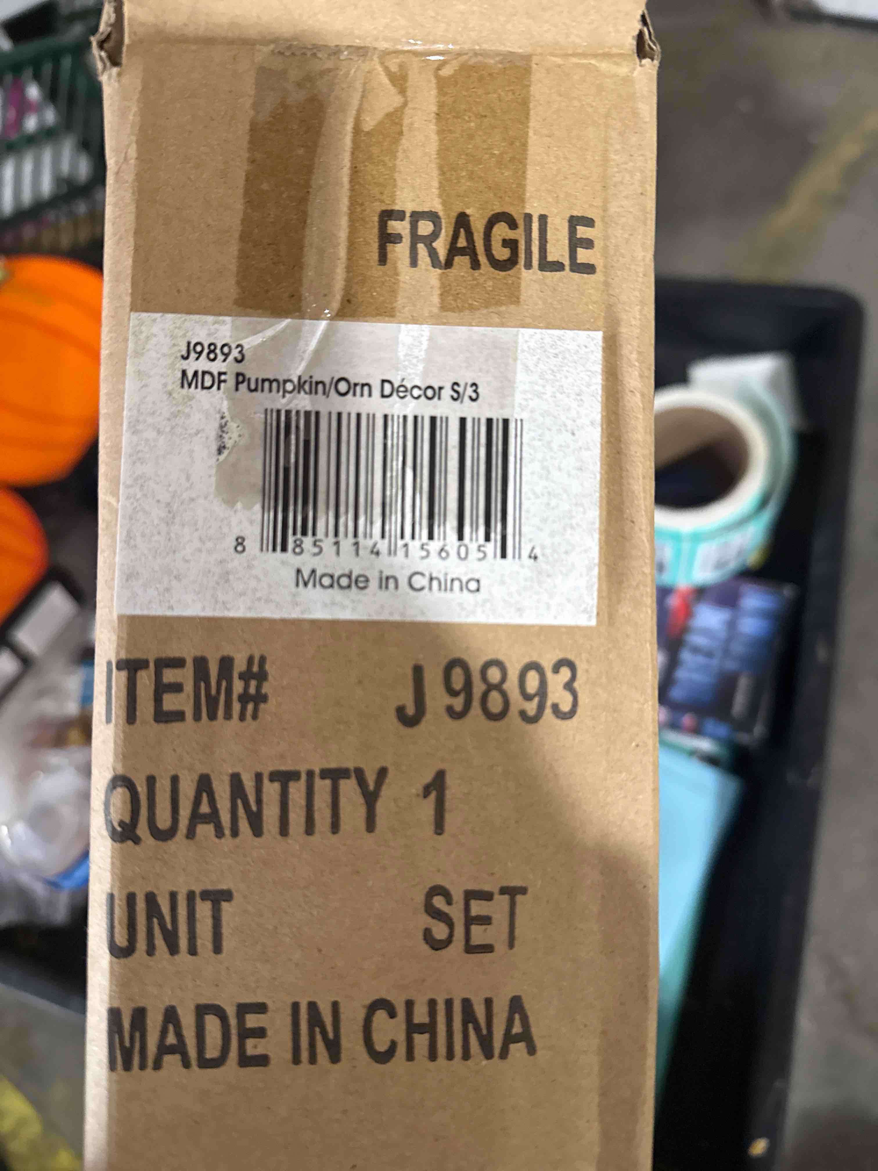 Condition photo showing Brand New for set of three pumpkin/ornament decor. these are reversible.