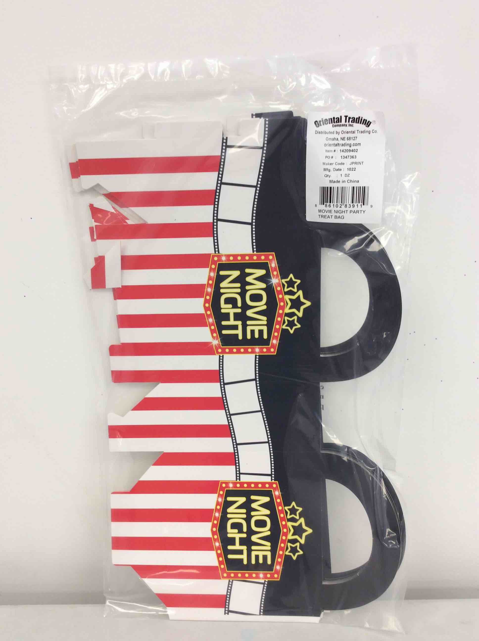 Condition photo showing New/Like New for oriental trading movie night party treat bag 12 pcs