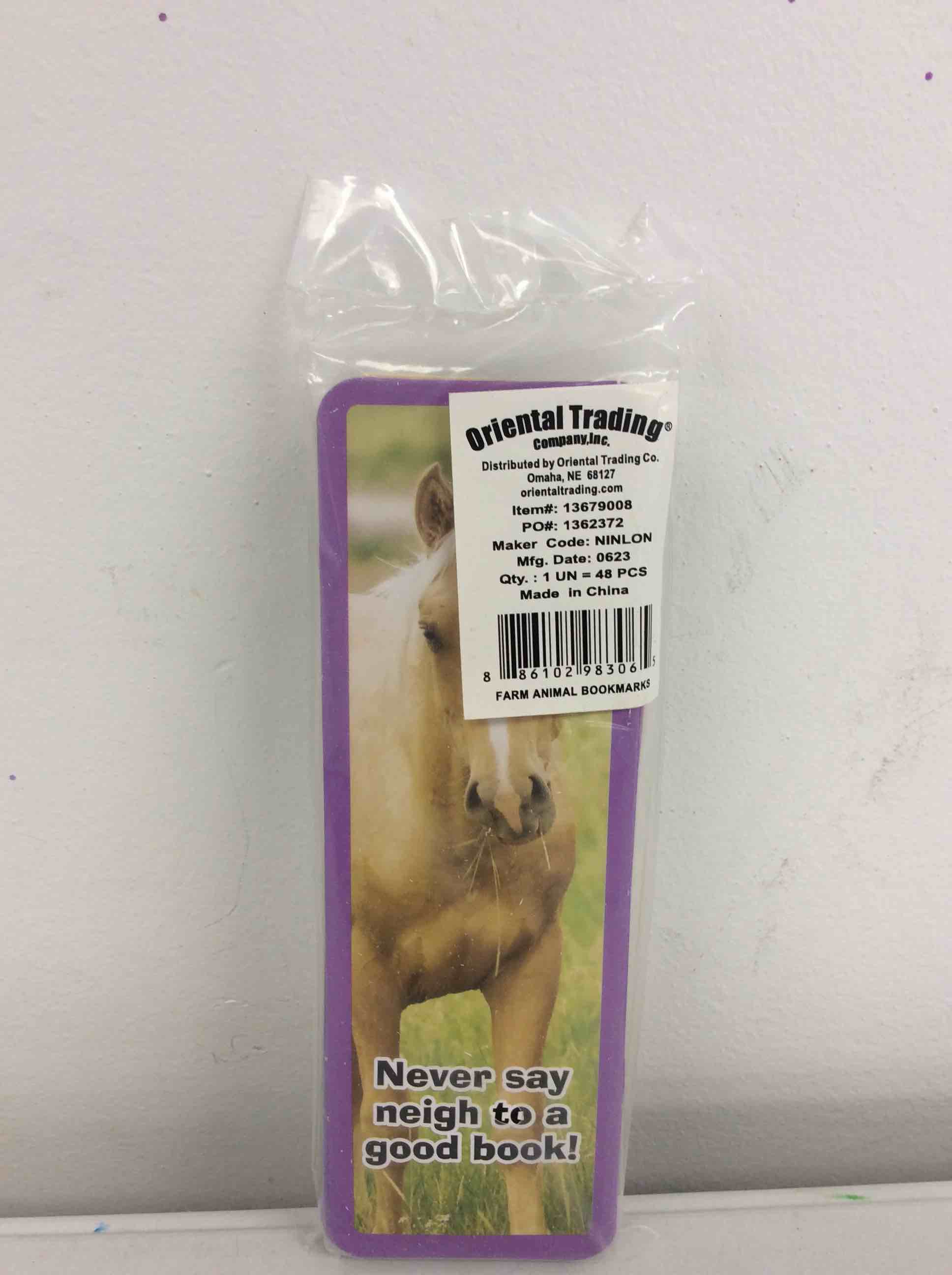 Condition photo showing New/Like New for farm animal bookmarks - 48 pieces - educational and learning activities for kids