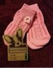 pup crew dog pink cable knit socks size M/L