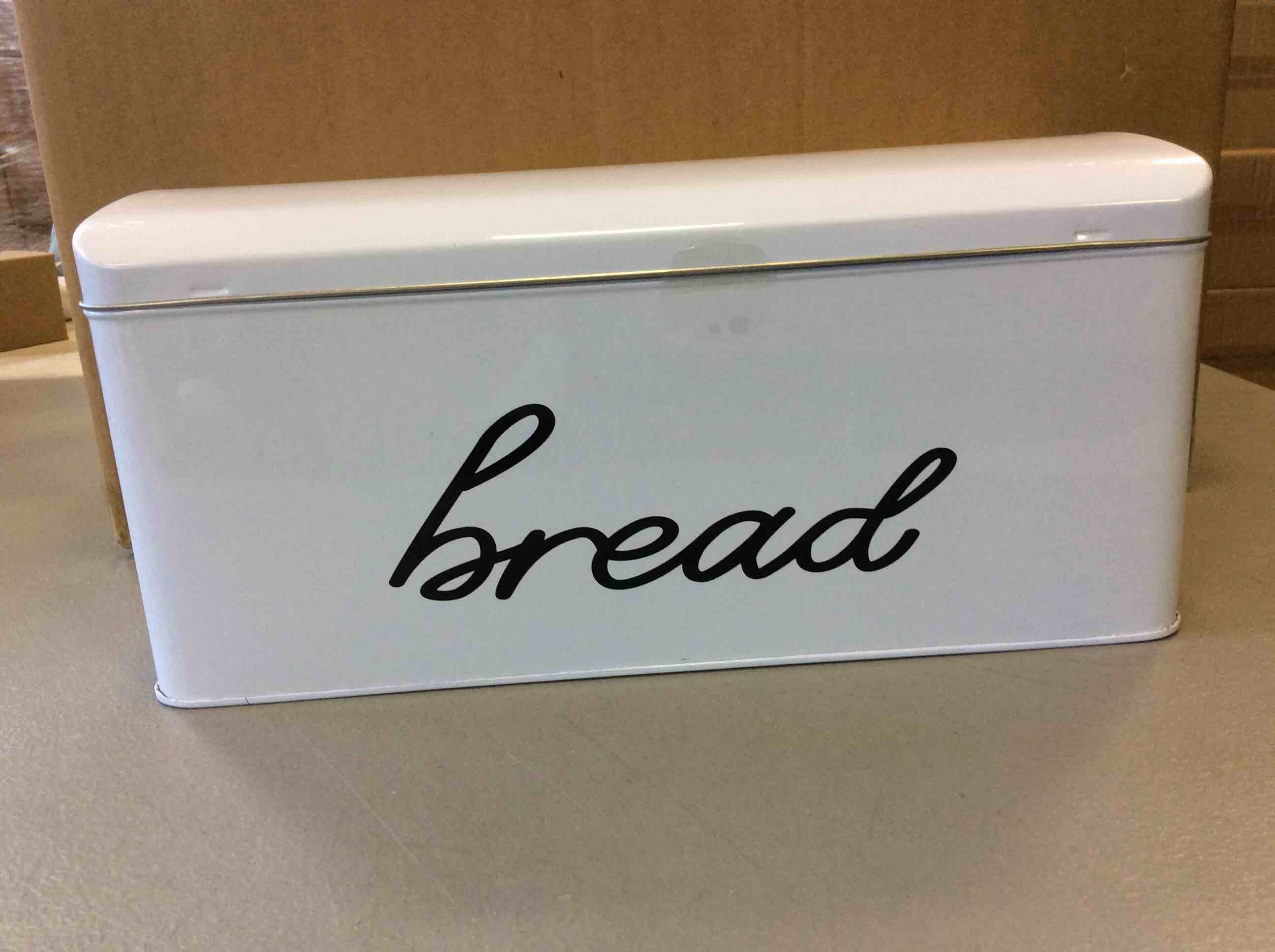 Aluminum Bread Box- White 