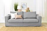 Colton 85" Sofa with Slipcover Light Gray - Serta