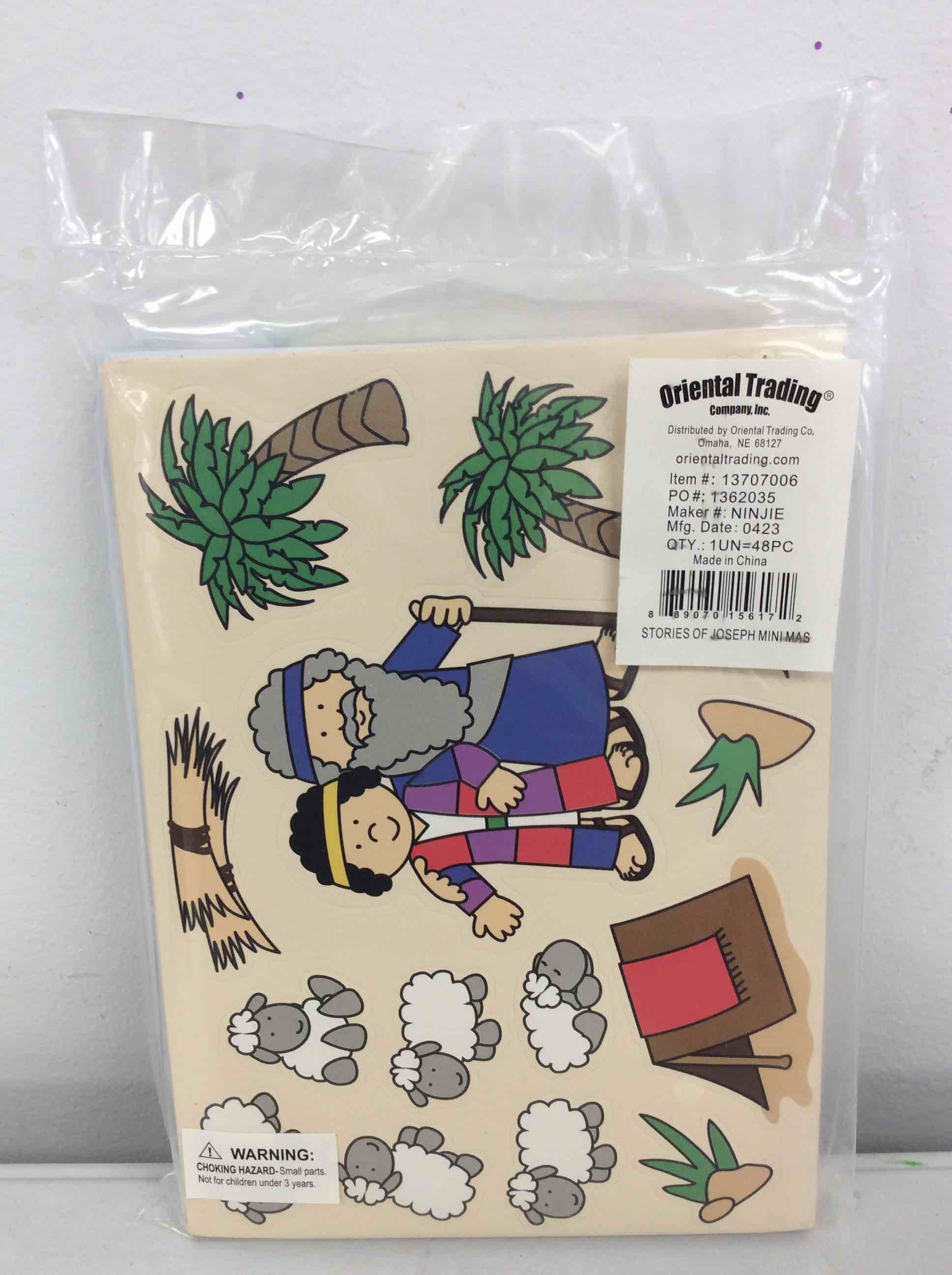 Condition photo showing New/Like New for fun express - stories of joseph mini mas - stationery - stickers - make - a - scene (sm) - 48 pieces
